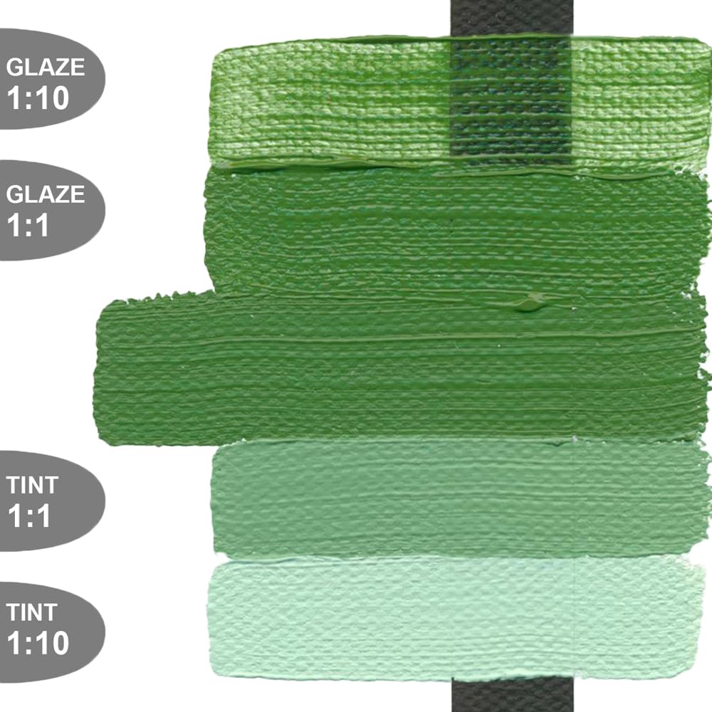 GOLDEN Heavy Body Acrylic Paint - Chromium Oxide Green (32 fl oz Jar) | Professional Grade Opaque Acrylics for Artists | Perfect for Canvas Painting, Murals & Fine Art