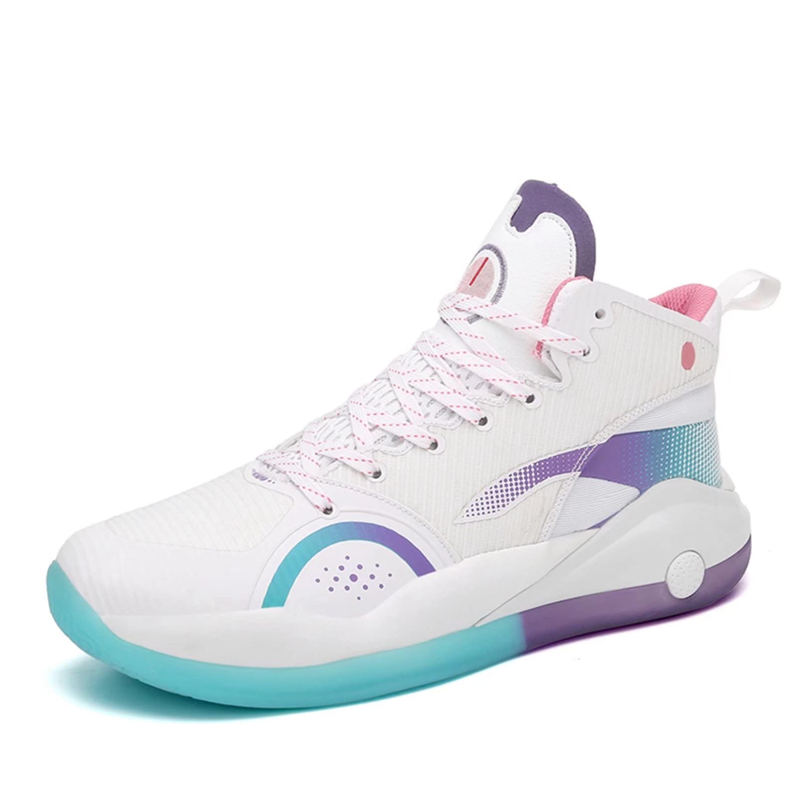 PTYIBO Unisex Basketball Sneakers - Durable & Wear-Resistant Streetball Shoes for Men & Women | Perfect for Indoor & Outdoor Court Play, Training, and Casual Wear