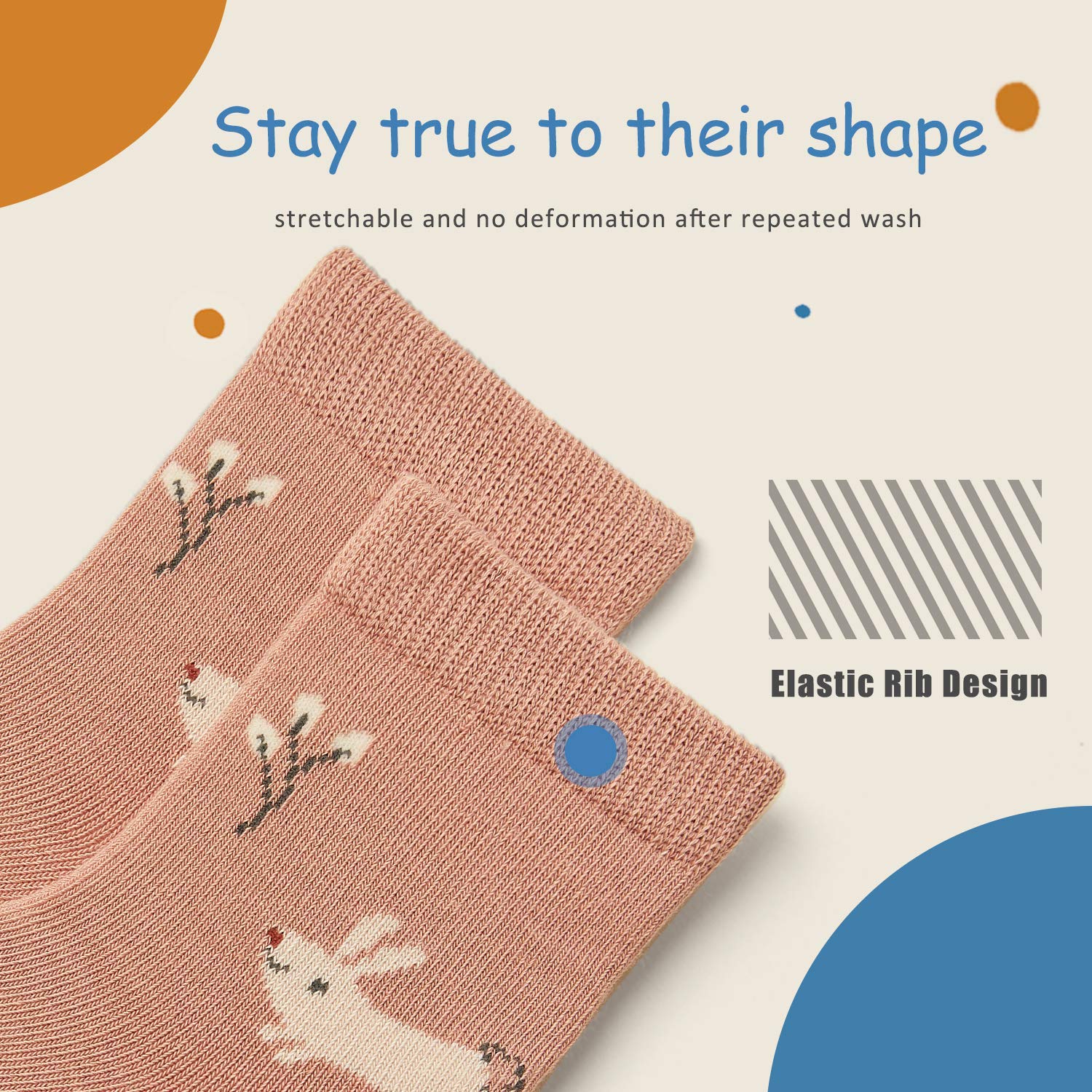 Boys Cotton Socks - 6 Pairs Seamless Toe Crew Socks with Cartoon Designs for Kids | Comfortable & Breathable for School, Sports & Daily Wear