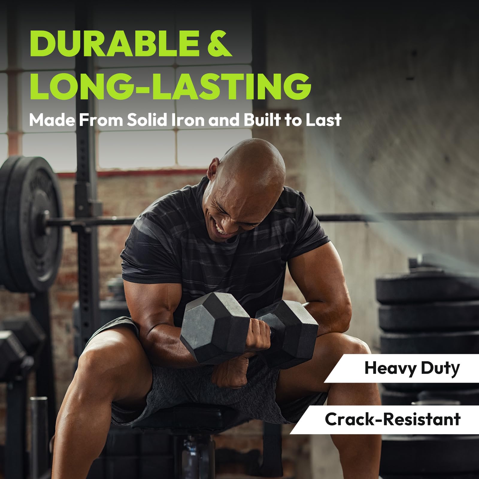 Hex Dumbbell Set 2.5-400 lb - Rubber Encased Dumbbells for Strength Training & Fitness - Pair of Weight Dumbbells for Home Gym, CrossFit, and Workout - Perfect for Muscle Building, Weightlifting, and Full-Body Exercises
