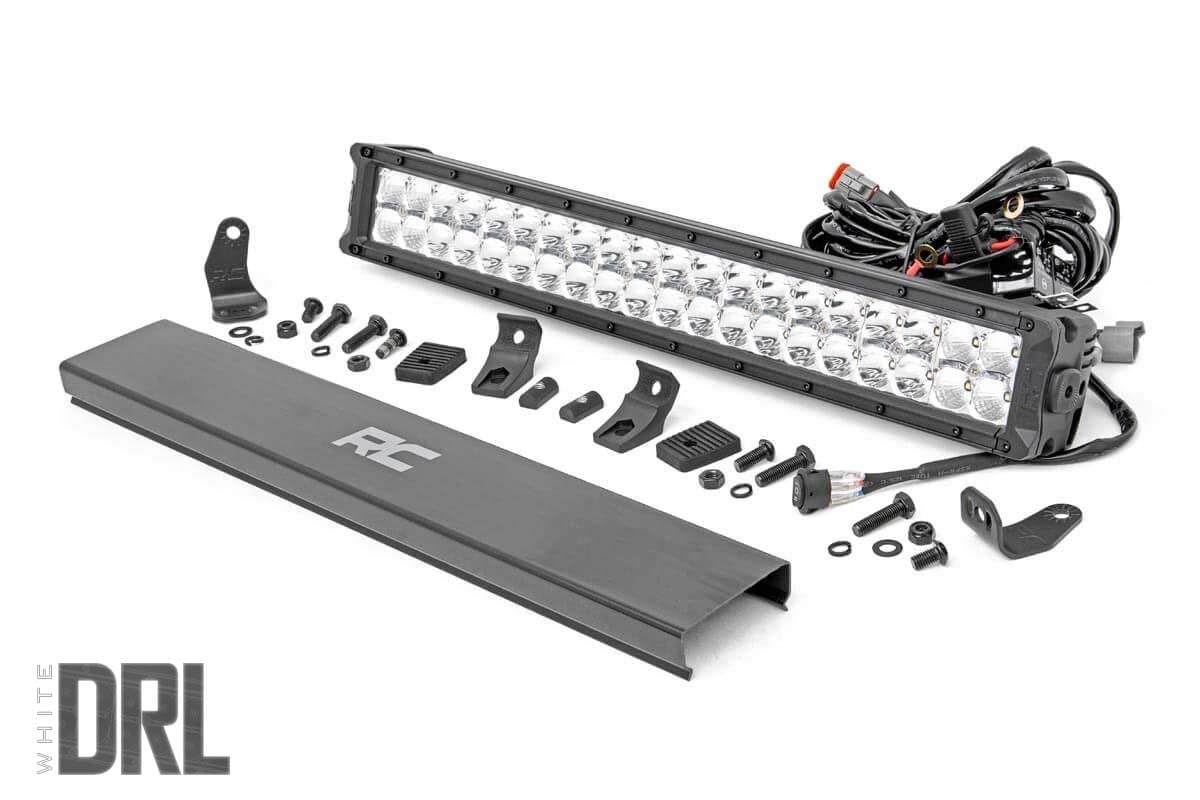 20 Inch Chrome Series LED Light Bar - Dual Row Cool White DRL (70920D) | Waterproof Off-Road Lighting for Trucks, Jeeps & ATVs | Perfect for Night Driving, Camping & Outdoor Adventures