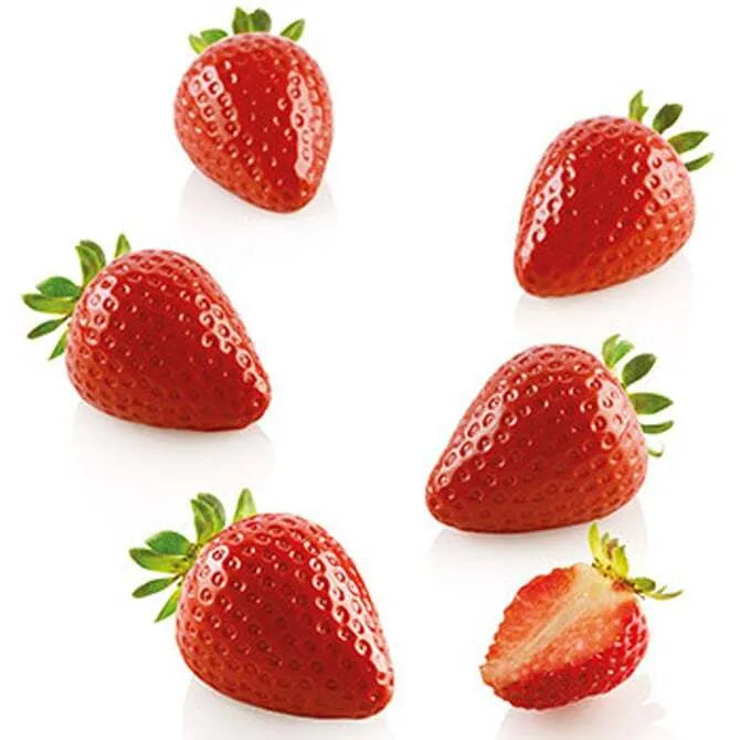 30-Piece Silicone Strawberry Mold Set with Cutter - 15 Unique Shapes for Baking, Candy Making, Chocolate & DIY Crafts - Perfect for Cupcakes, Soaps, Candles & Home Decor