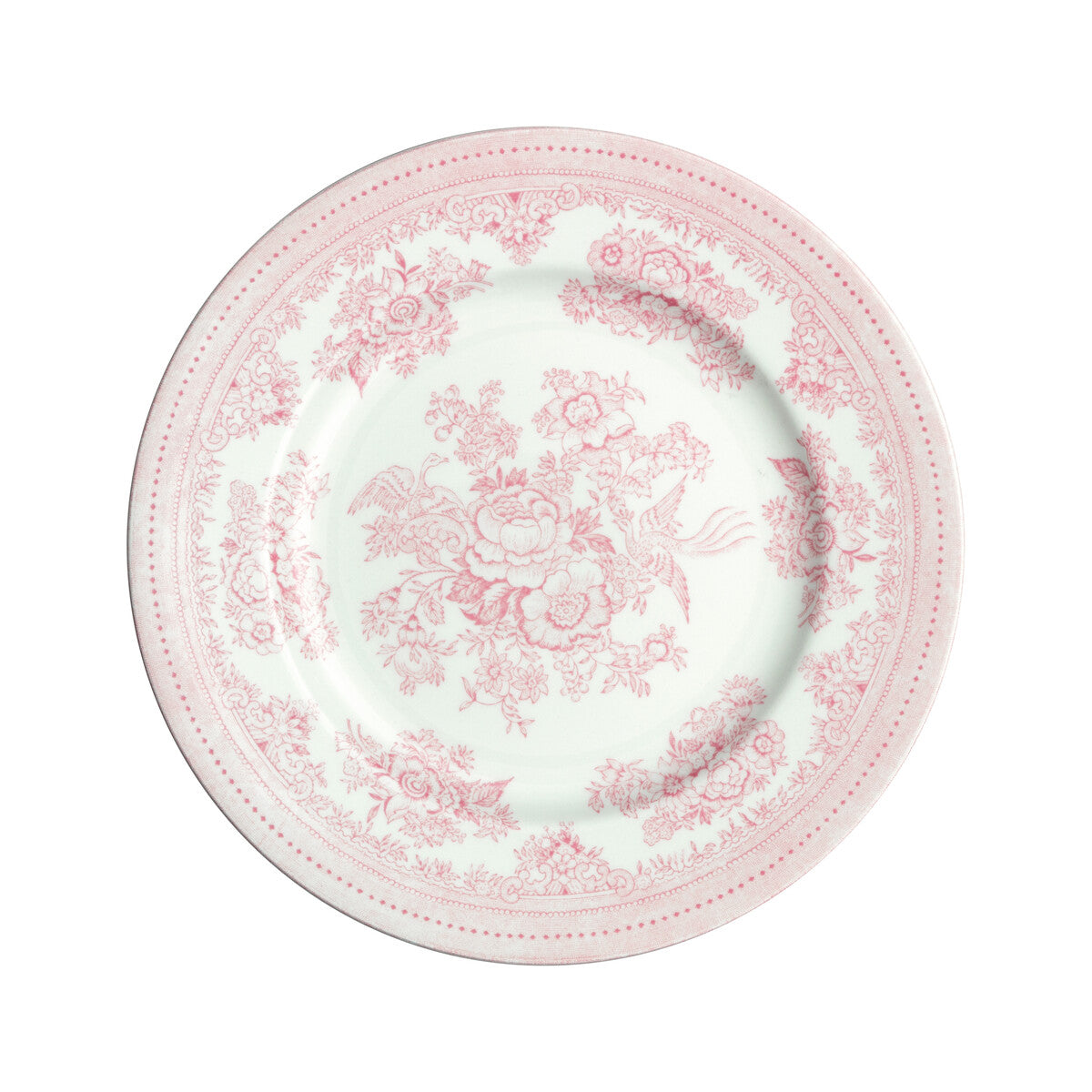 Burleigh Pink Asiatic Pheasants Fine China Dinnerware Set - Elegant Floral Design for Formal Dining & Special Occasions