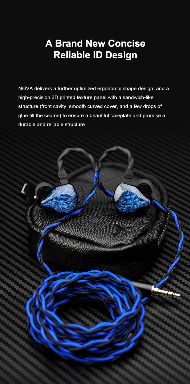 TRUTHEAR NOVA 1DD+4BA Hybrid Driver In-Ear Monitors (IEM) - High Resolution Audiophile Earphones for Music, Gaming & Studio Monitoring