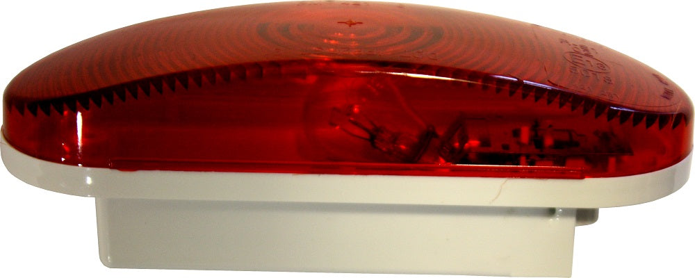PM 421R Red Oval Stop Turn Tail Light - High Visibility LED Truck Trailer Safety Light for Semi, RV, and Commercial Vehicles