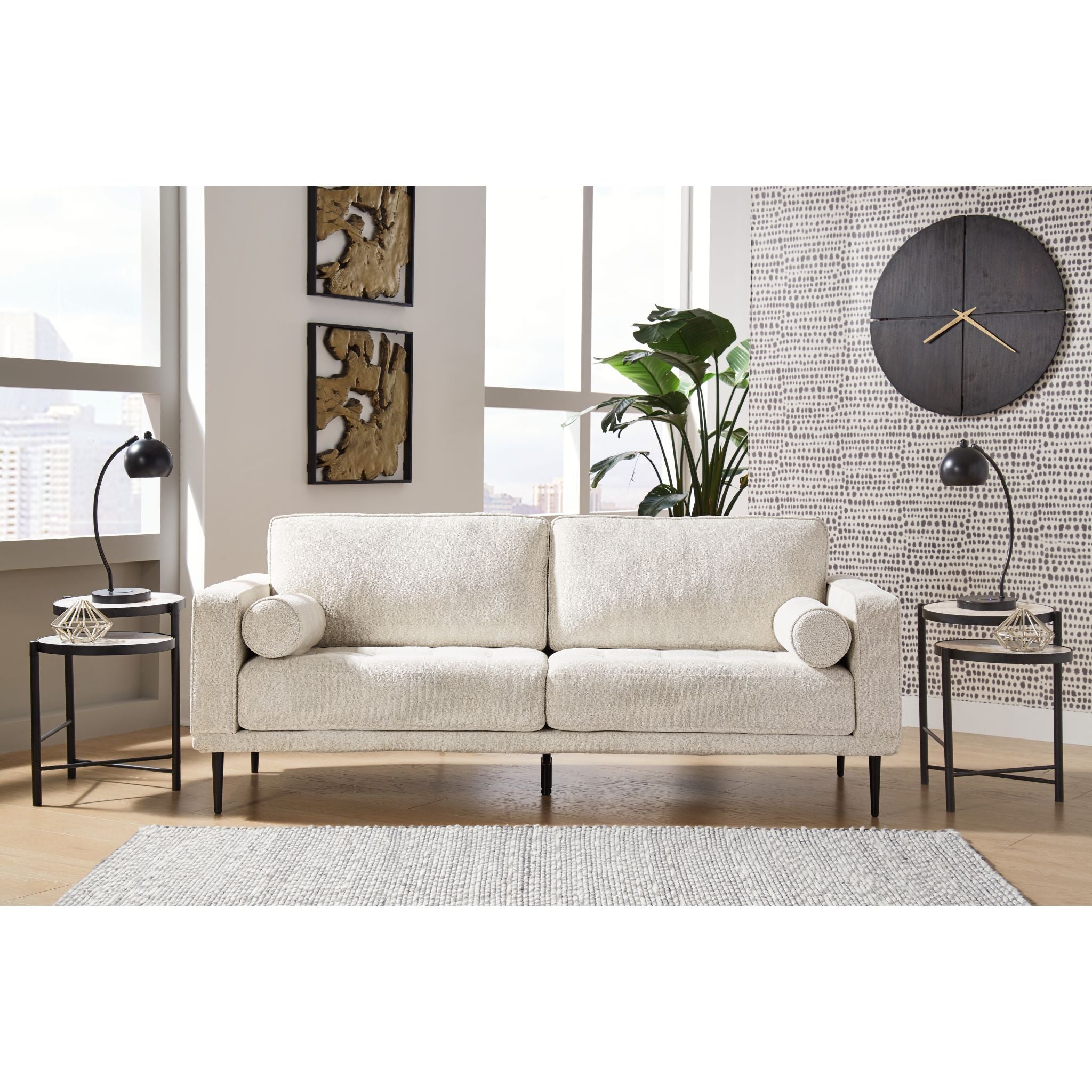 Premium Caladeron Sofa - Modern Comfortable Fabric Couch for Living Room, Lounge & Family Room - Stylish Home Furniture for Relaxing & Entertaining