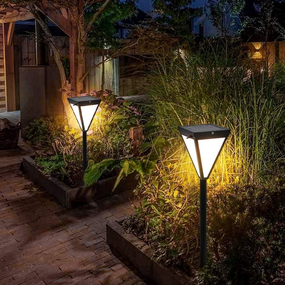 Solar Powered Outdoor Garden Lights - IP55 Waterproof Landscape Lighting for Yard, Patio, Pathway, Driveway & Pool Areas | Durable Solar Ground Lights for Villa, Community Square & Courtyard Decoration | Perfect for Evening Ambiance and Safety Lighting