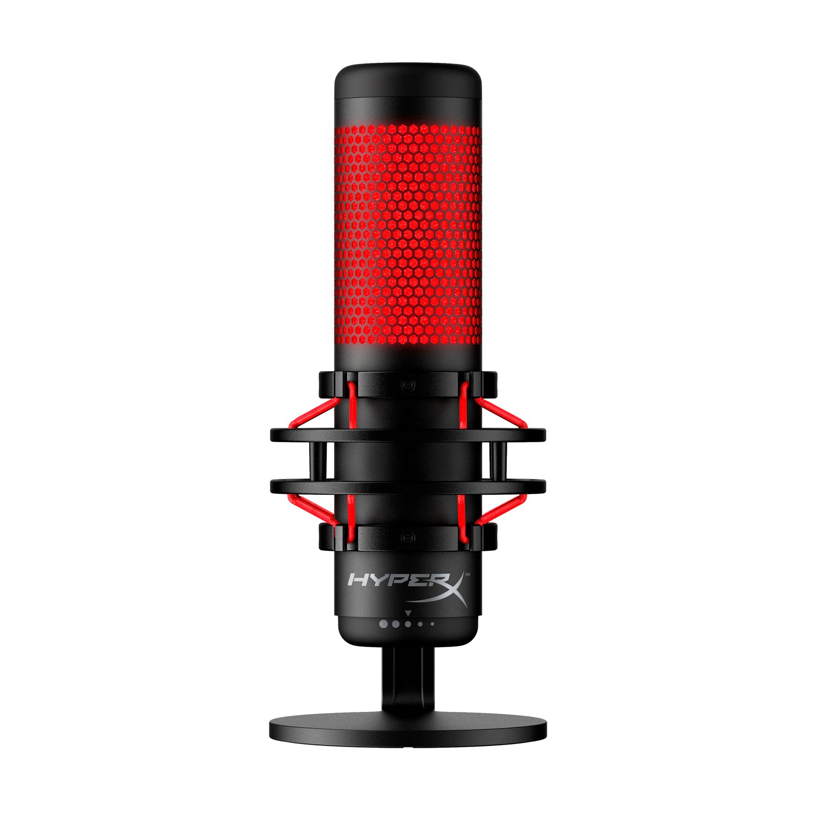 HyperX QuadCast USB Condenser Gaming Microphone with Anti-Vibration Shock Mount - Perfect for Streaming, Podcasting & Gaming on PC, PS4 & Mac