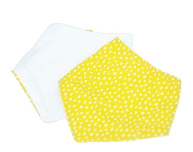 Mustard Spots Bamboo Baby Dribble Bib - Soft & Absorbent Drool Bibs for Infants & Toddlers - Perfect for Feeding, Teething & Everyday Use