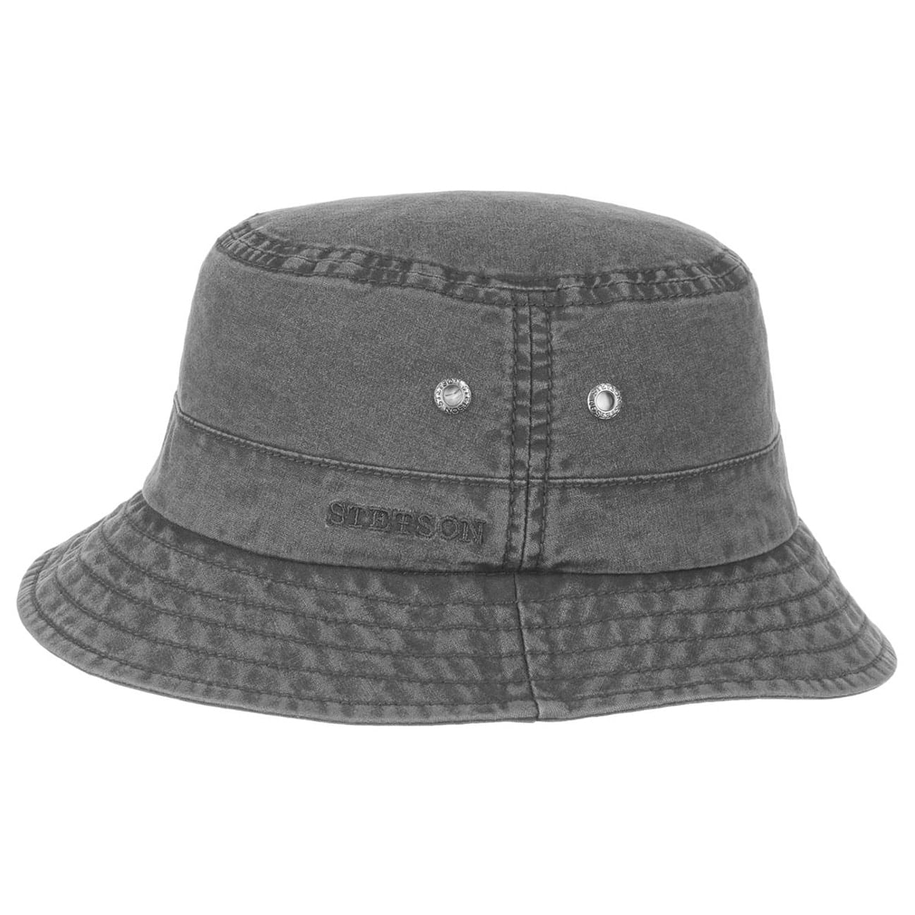Stetson Delave Cotton Hat for Men & Women - Breathable Summer Sun Hat for Outdoor, Beach, and Travel - Stylish Unisex Wide Brim Hat for UV Protection