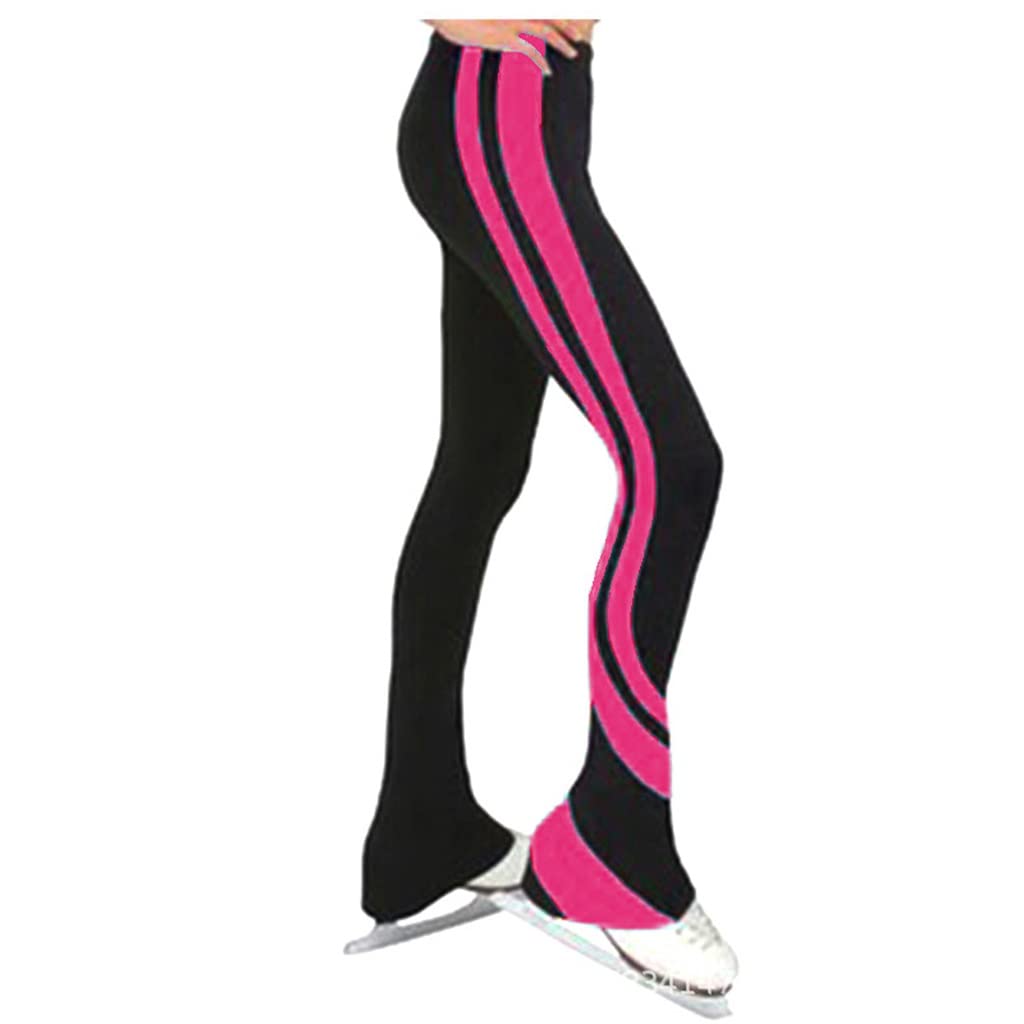 Women's & Girls' Ice Skating Pants - Fleece-Lined Figure Skate Tights with High Stretch for Training & Performance | Winter Sports Activewear