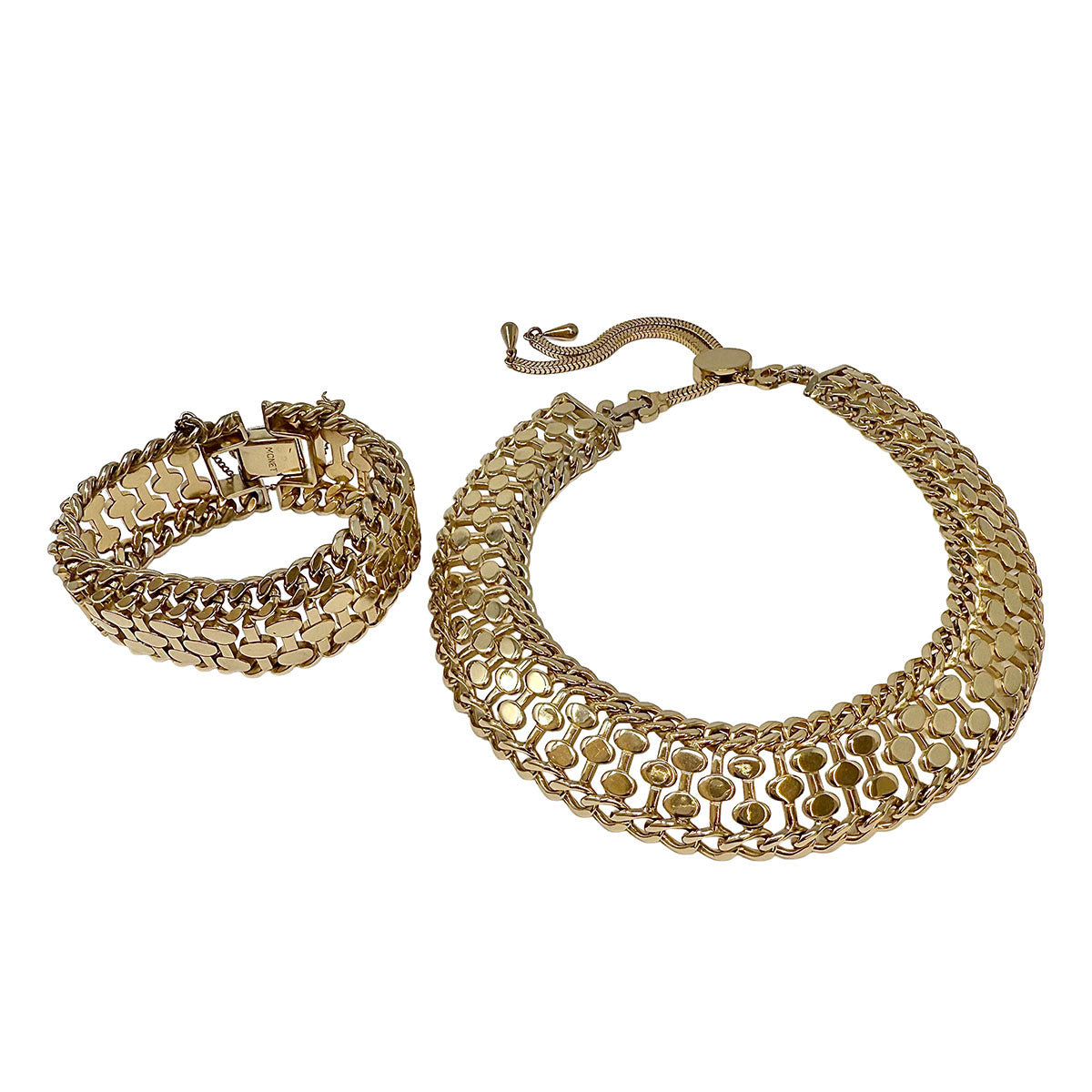 Elegant Monet Necklace & Bracelet Set for Women - Vintage Inspired Jewelry Gift for Her - Perfect for Parties, Weddings & Special Occasions