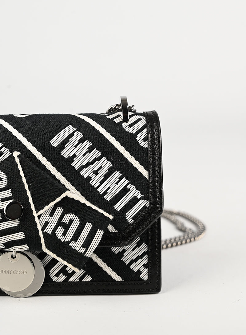 Jimmy Choo I Want Choo Black Crossbody Bag for Women - Elegant Shoulder Purse for Evening Parties, Date Nights & Special Occasions