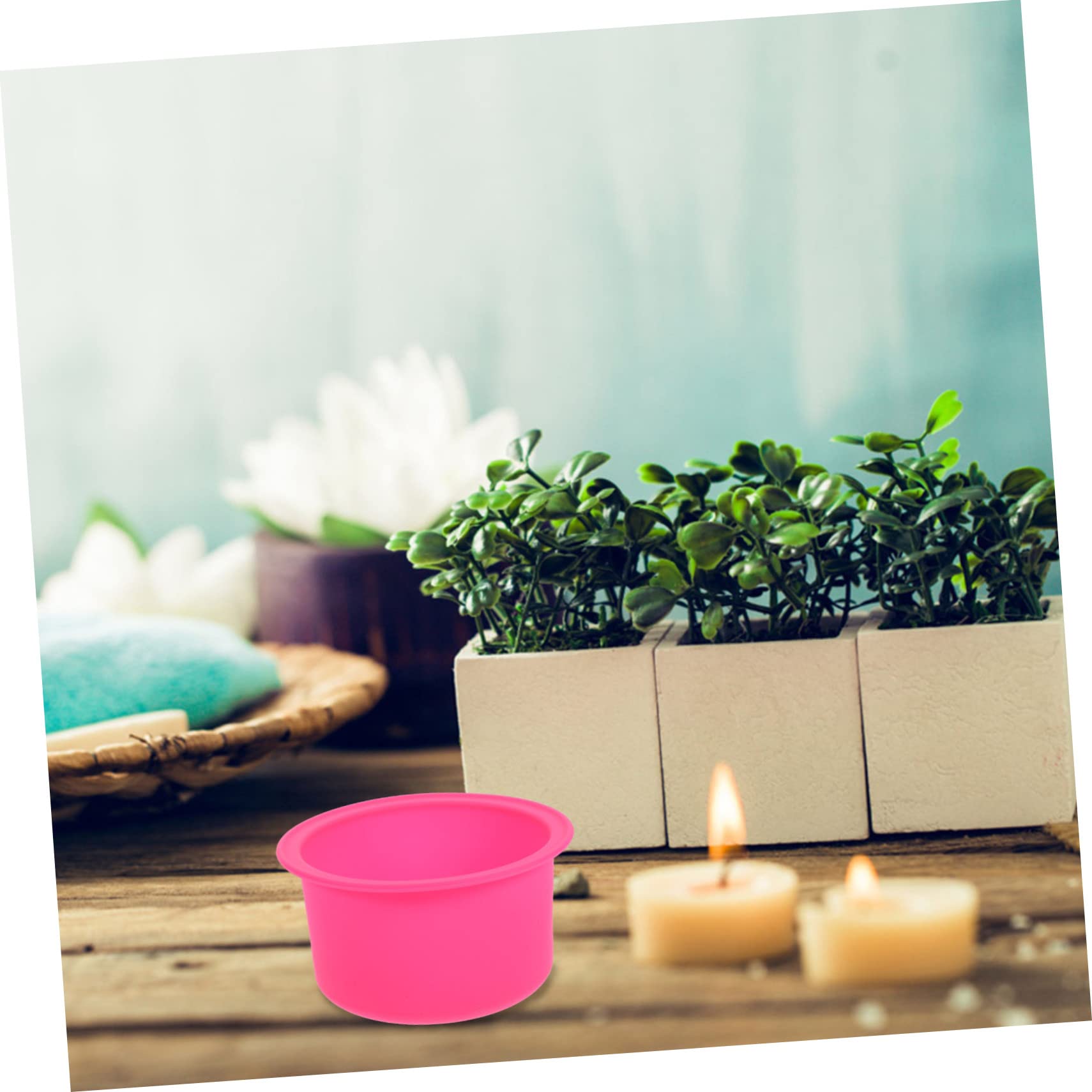 2Pcs Non-Stick Wax Melting Bowls with Lid - Wax Bead Melter & Candle Warmer Pot for DIY Wax Melts, Aromatherapy & Home Spa Use - Perfect for Wax Warmers, Scented Candles & Beauty Treatments
