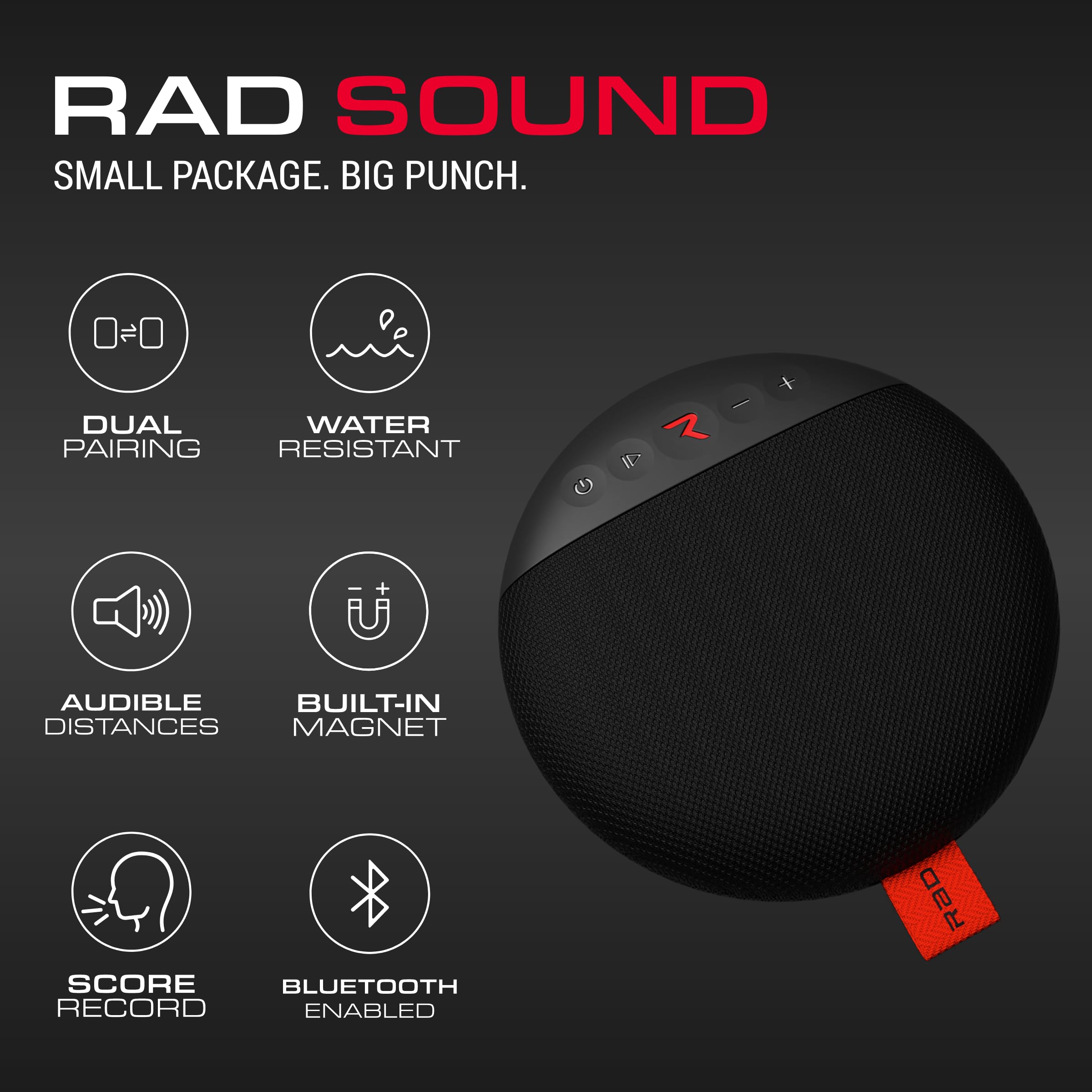 Premium GPS Bluetooth Golf Speaker with Super Strong Magnet for Golf Cart – IPX7 Waterproof – Dual Pairing Sync for Two Speakers – Perfect for Golfing, Outdoor Sports & Backyard Parties