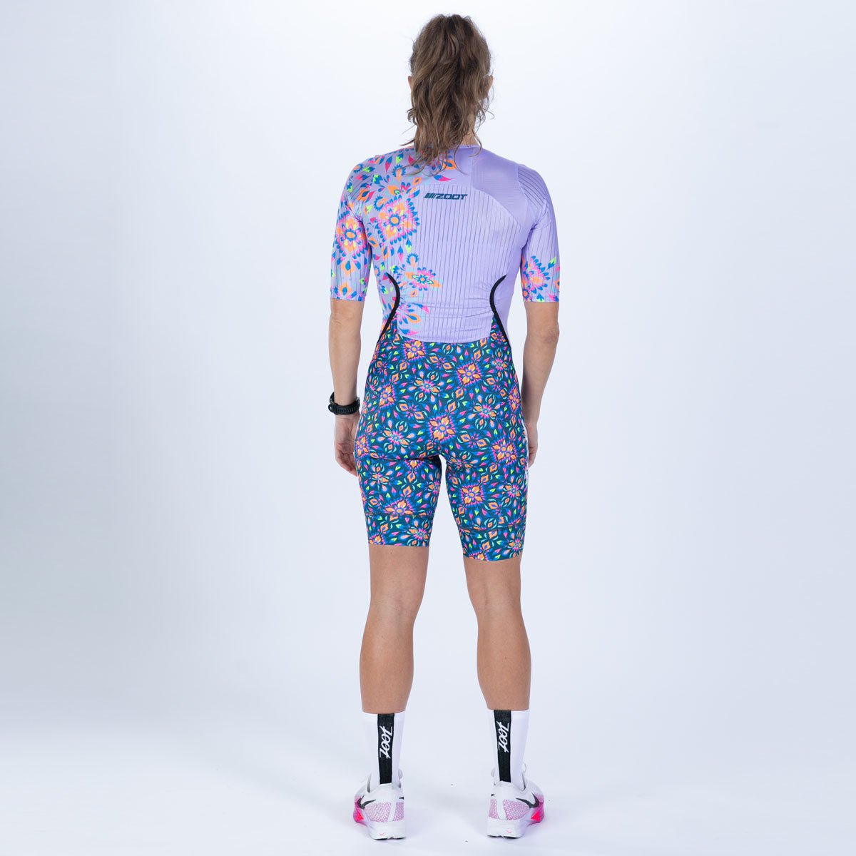 Women's Ultra Tri P1 Racesuit - High-Performance Triathlon Suit for Women | Kaleidoscope Color Design | Perfect for Swimming, Cycling & Running Competitions