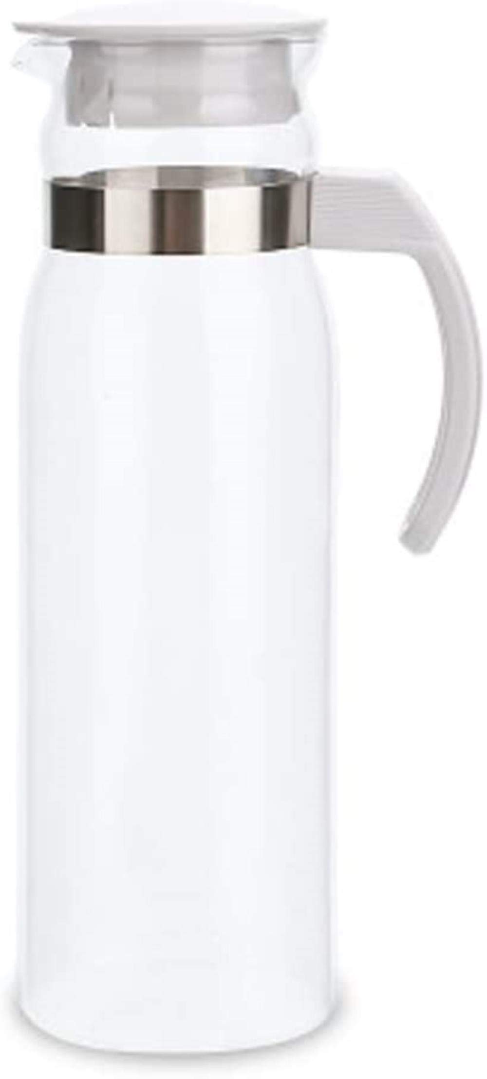 Heat Resistant Borosilicate Glass Kettle Teapot with Stainless Steel Lid - 1000ml Capacity for Tea Brewing, Coffee, and Hot Water - Perfect for Home, Office, and Kitchen Use