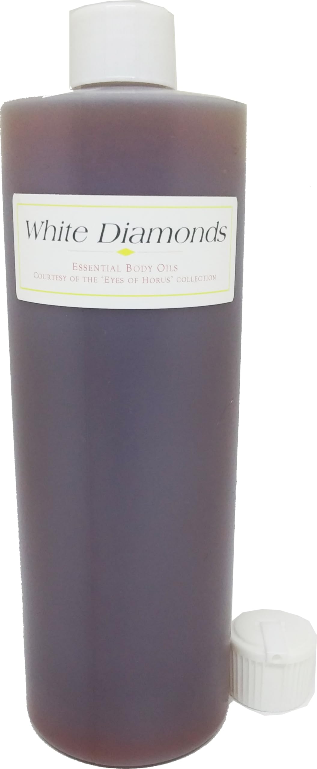 White Diamonds Scented Body Oil for Women - Type ET Fragrance with Flip Cap (16 oz, Brown) - Luxurious Moisturizing Skin Care - Perfect for Date Nights & Special Occasions