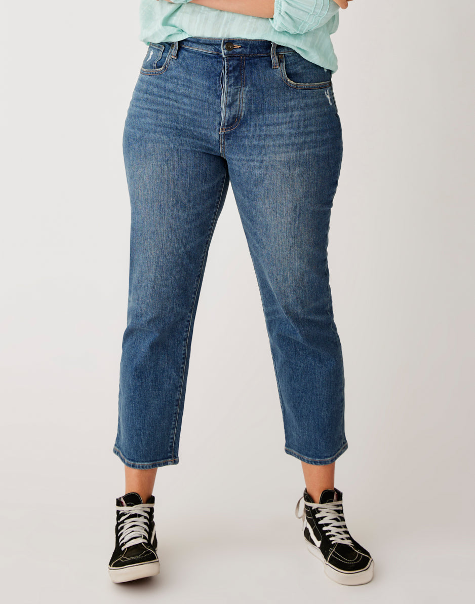 Brady Straight Leg Jeans - Love Wash Denim Pants for Women | Final Sale | Perfect for Casual Wear, Date Nights & Everyday Outfits