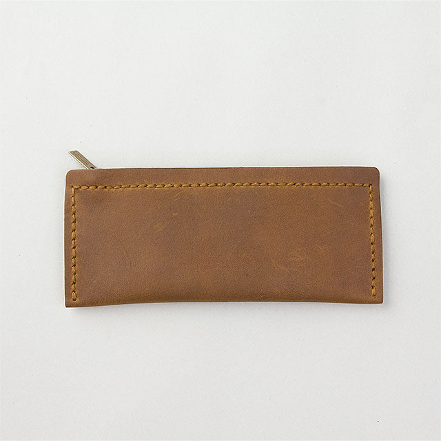Premium Leather Pen Case for Travelers - M Size in Camel | Durable & Stylish Writing Accessory for Journaling, Office, and Everyday Carry