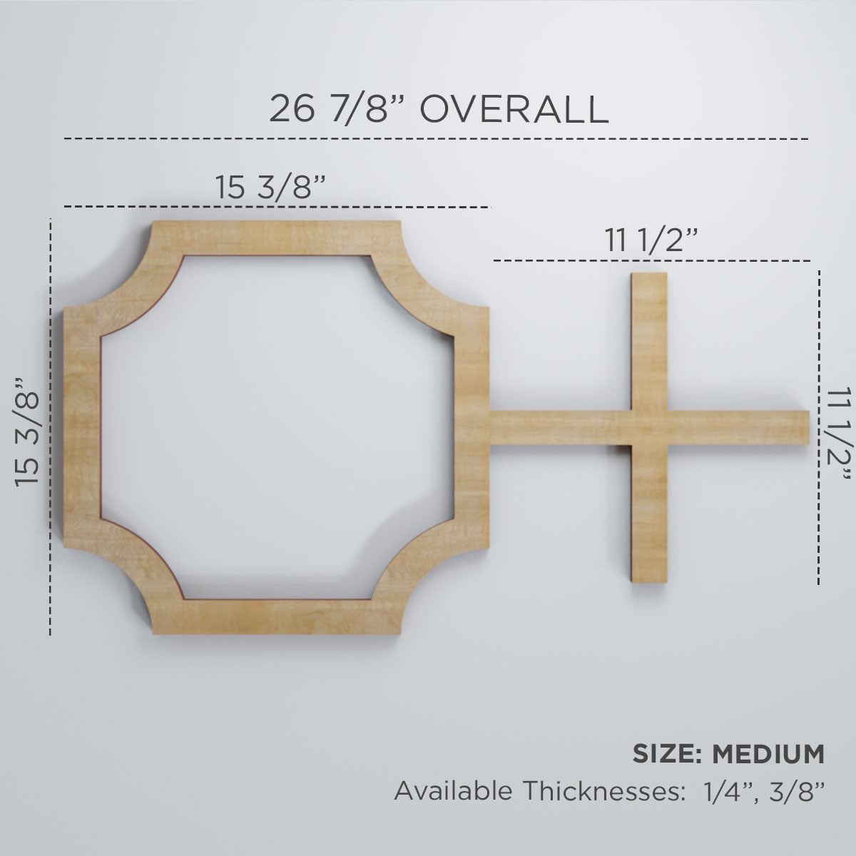 Bradley Decorative Fretwork Wall Panels - Laser Cut Wooden Room Dividers & Decorative Screens for Living Room, Bedroom, and Office Partitions