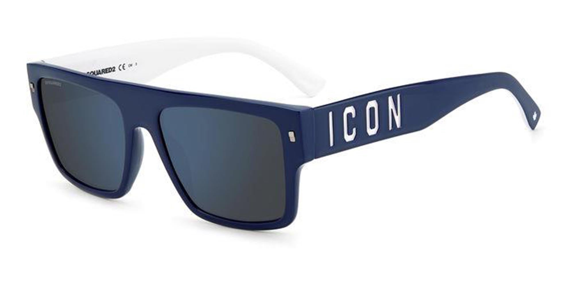 DSQUARED2 Icon 0003/S Sunglasses - Polarized UV Protection Aviator Style for Men & Women - Perfect for Driving, Beach, and Outdoor Activities