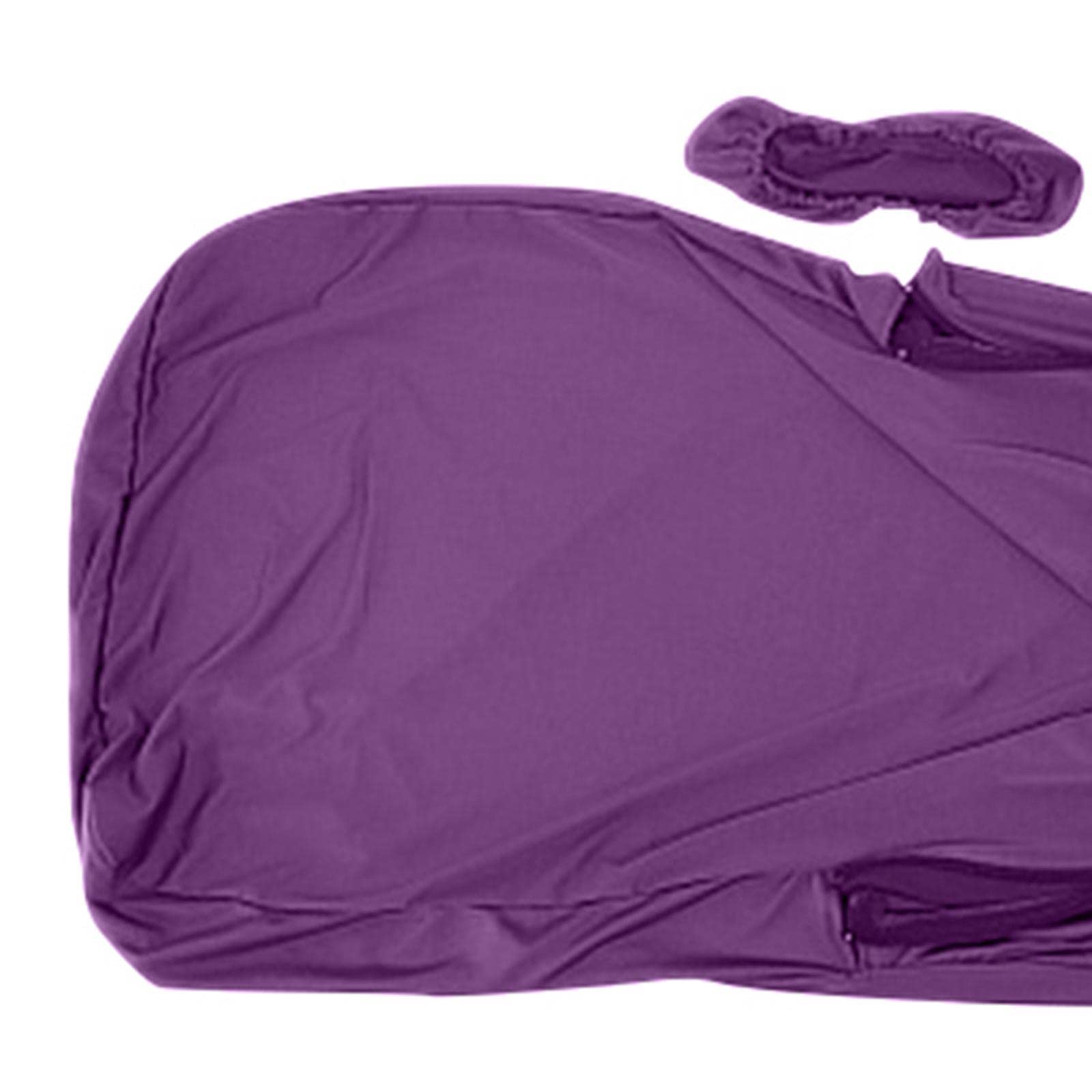Stretchable Swivel Computer Chair Cover with Armrest Covers - Anti-Dirty Slipcover, Machine Washable Rotating Chair Protector for Home Office (Purple) - Perfect for Gaming, Working & Study Sessions