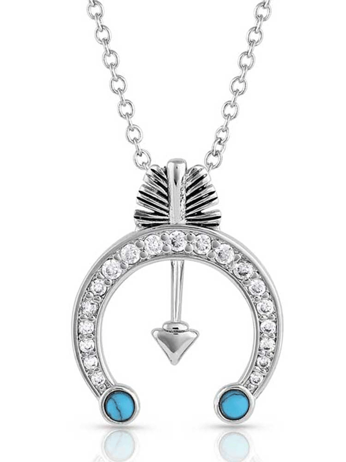 Montana Silversmiths NC5247 Women's Creating Your Luck Blossom Necklace in Sterling Silver - Perfect for Everyday Wear, Gift Giving & Special Occasions