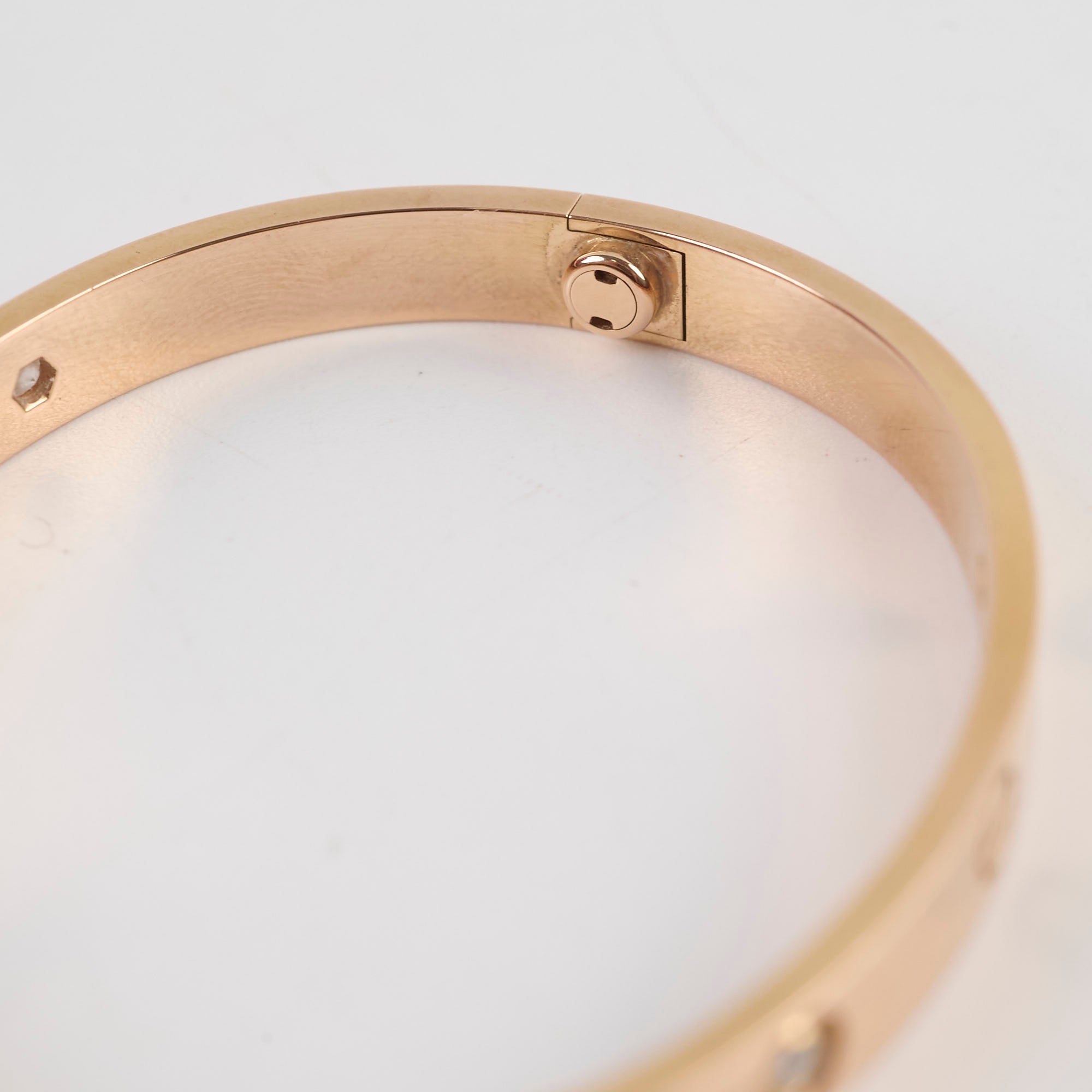 Cartier Love Bracelet with 4 Diamonds - Size 17 - 18K Gold Luxury Jewelry for Women - Perfect Gift for Anniversary, Valentine's Day & Special Occasions