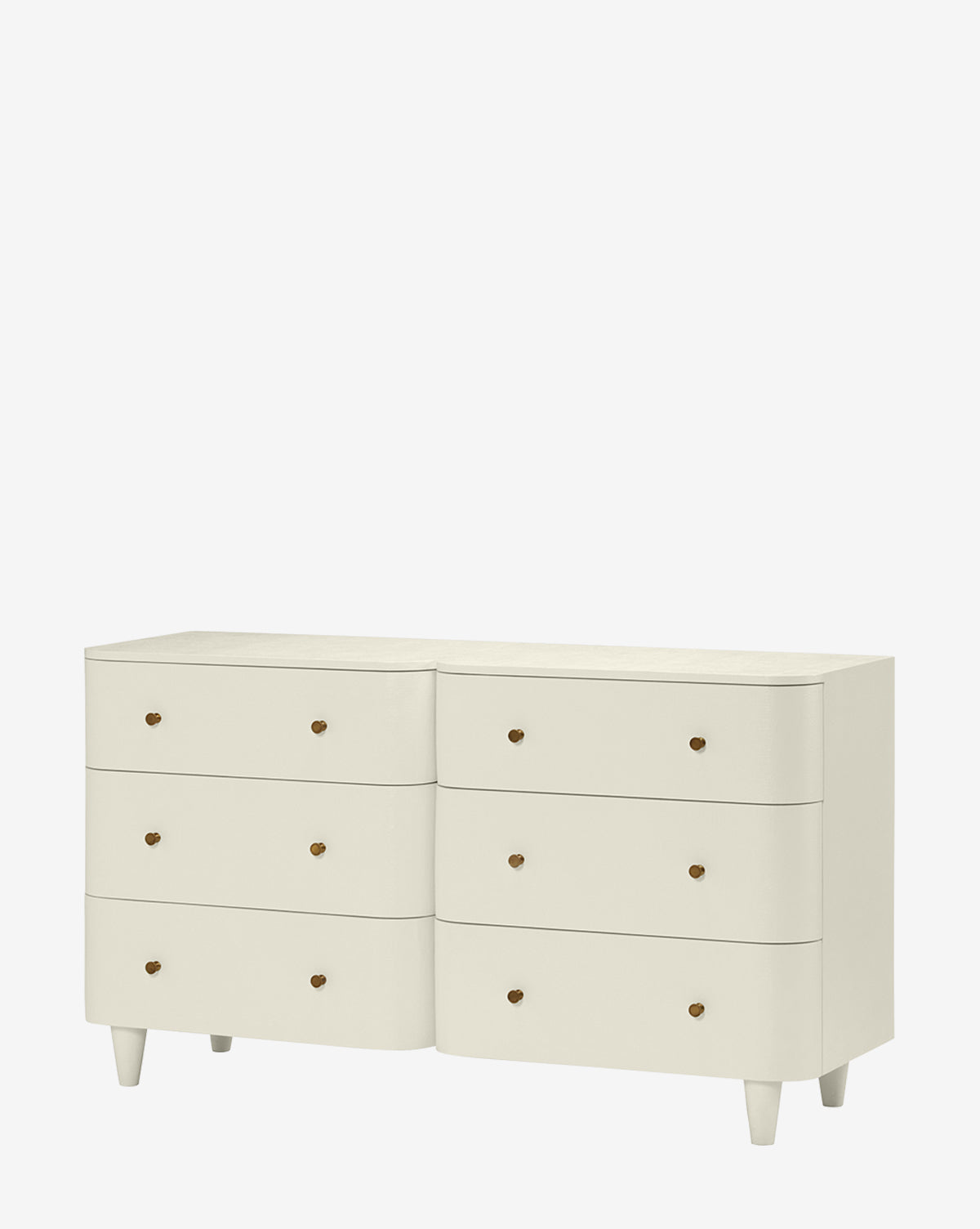 Olinda Dresser - Stylish 6-Drawer Wooden Dresser for Bedroom, Living Room & Office - Perfect for Storage & Organization