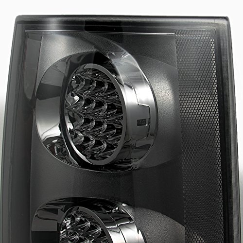 AKKON Smoked LED Tail Lights for 2007-2013 GMC Yukon XL & Chevy Suburban 1500/2500 - Brake Lamp Replacement Pair (Left+Right) - Durable, Waterproof & Easy Installation for Off-Road, Night Driving & Custom Styling