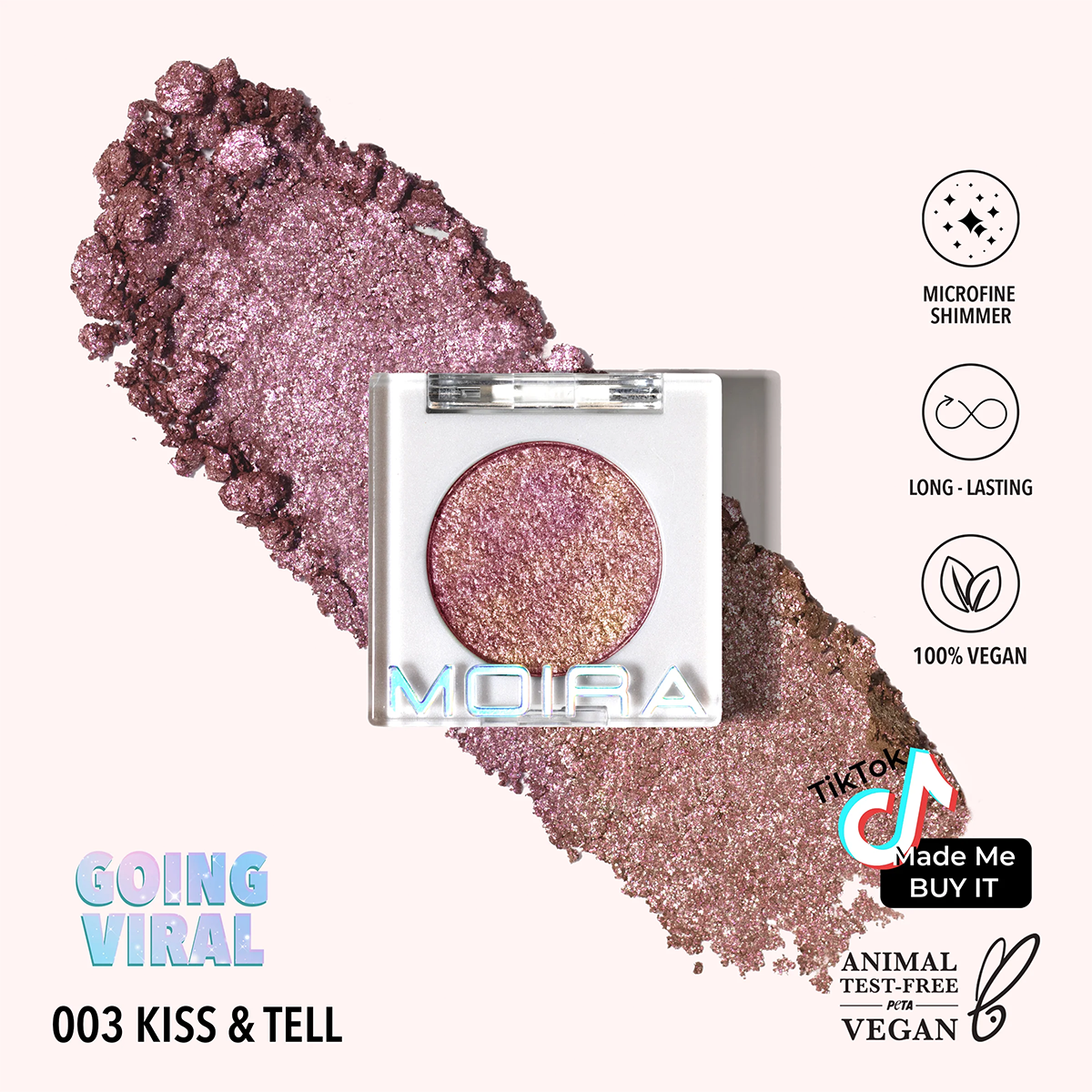 03 Kiss & Tell Chroma Light Shadow - Long-Lasting, Highly Pigmented Eyeshadow Palette for Stunning Eye Makeup | Perfect for Daytime, Night Out, and Special Occasions
