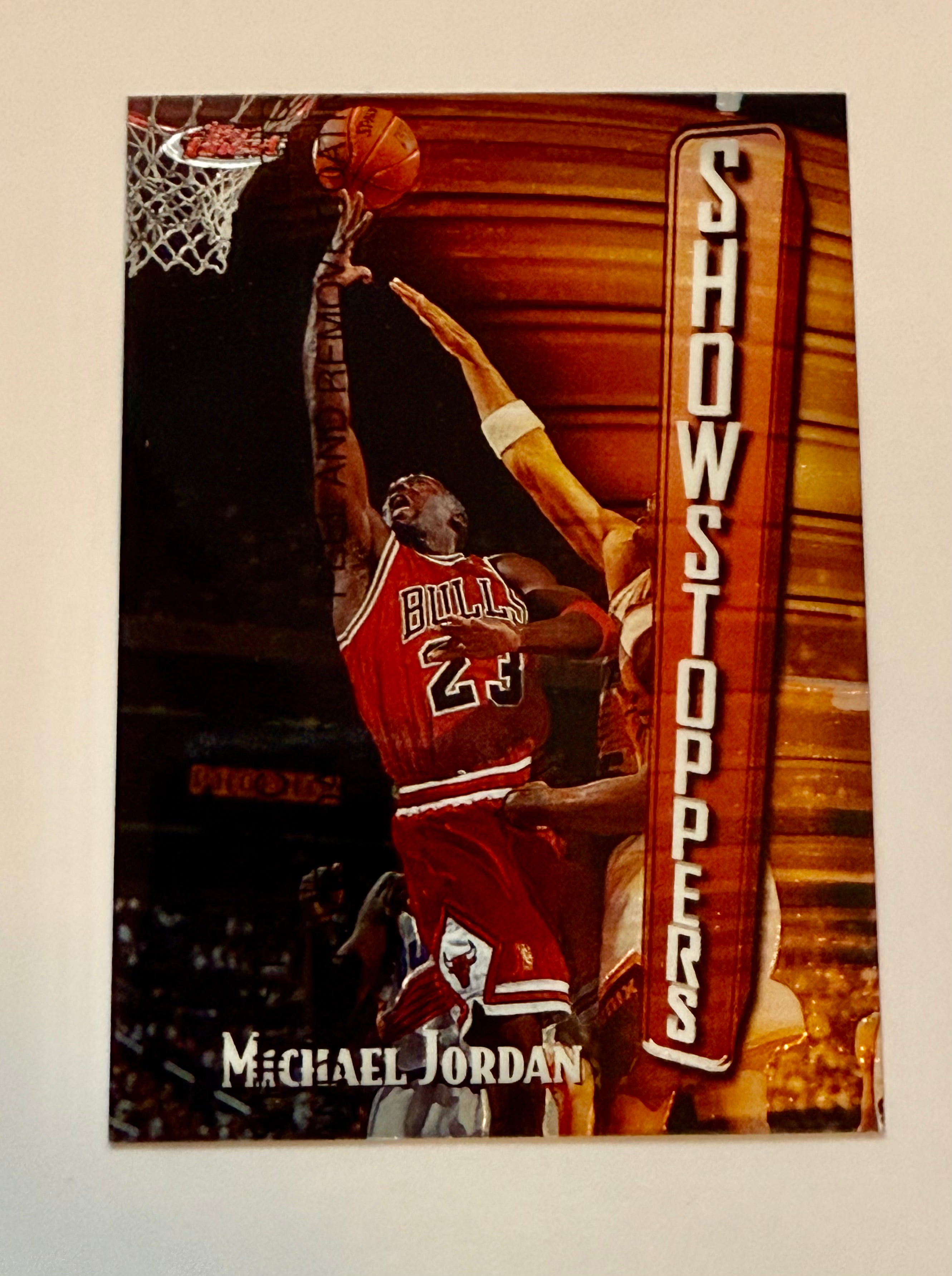 1997 Michael Jordan Topps Finest Showstopper Foil NBA Basketball Card - Rare Collectible for Sports Memorabilia Fans & Investment