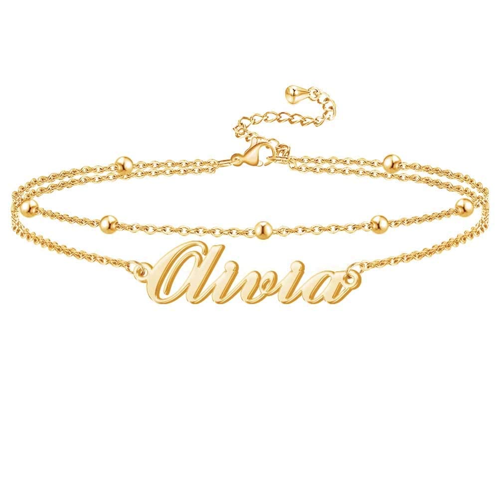 Personalized Name Bar Bracelet - Custom Engraved Jewelry Gift for Bridesmaids, Weddings & Graduations - Perfect for Special Occasions & Everyday Wear