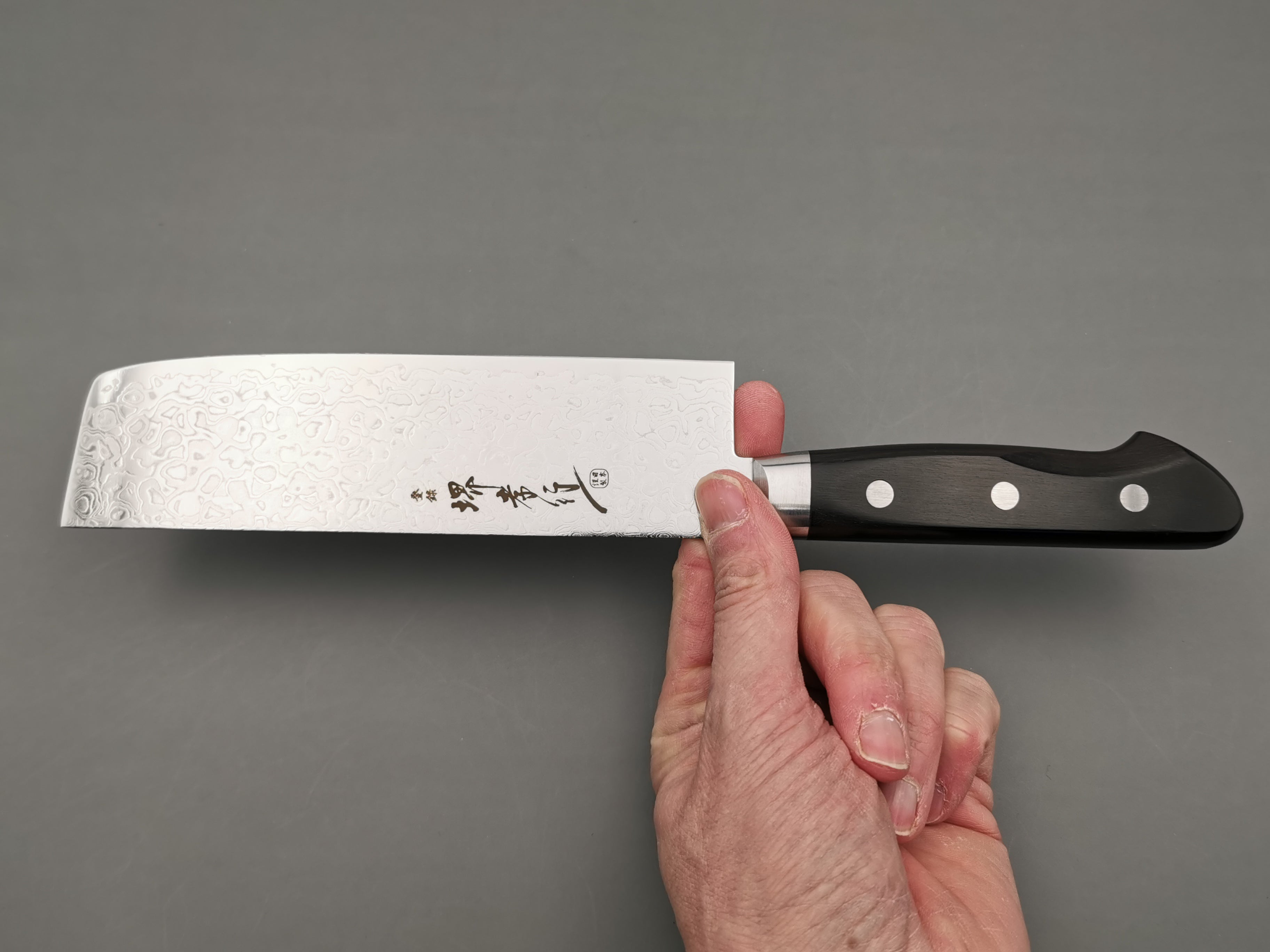 Premium Sakai Takayuki 45-Layer Mirror Finish Nakiri Knife - Japanese Vegetable Cleaver for Professional Chefs & Home Cooking - Perfect for Chopping, Slicing & Dicing Vegetables
