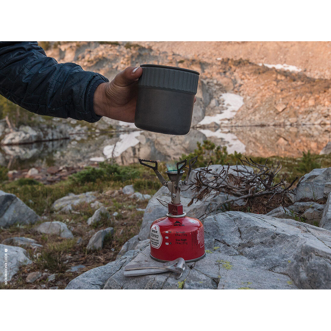 MSR Trail Mini Solo Cook Set - Lightweight Camping Cookware for Backpacking & Hiking | Compact Cooking Pot with Lid for Solo Outdoor Adventures (Closeout)