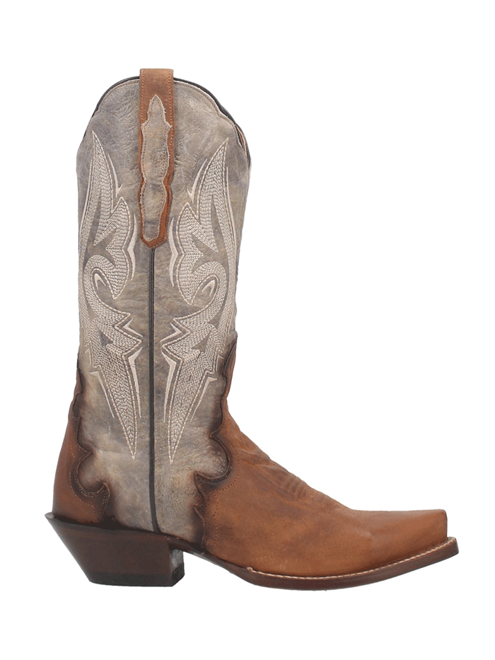 Dan Post DP4385 Women's Zoli Leather Cowboy Boots - Brown Western Riding Boots for Country Style & Outdoor Adventures