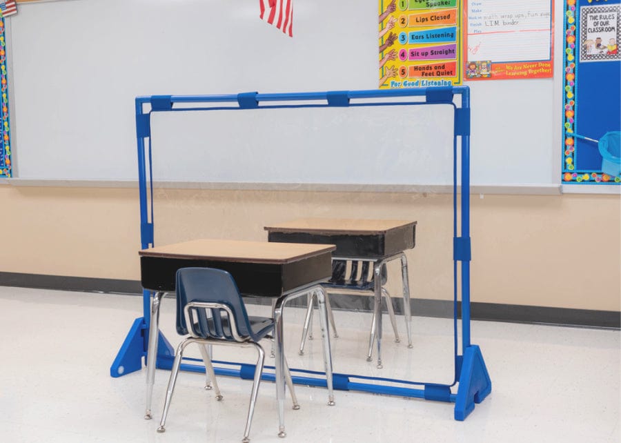 8-Pack Clear Playpanel Dividers for Large Screens - Perfect for Classrooms, Offices, and Playrooms