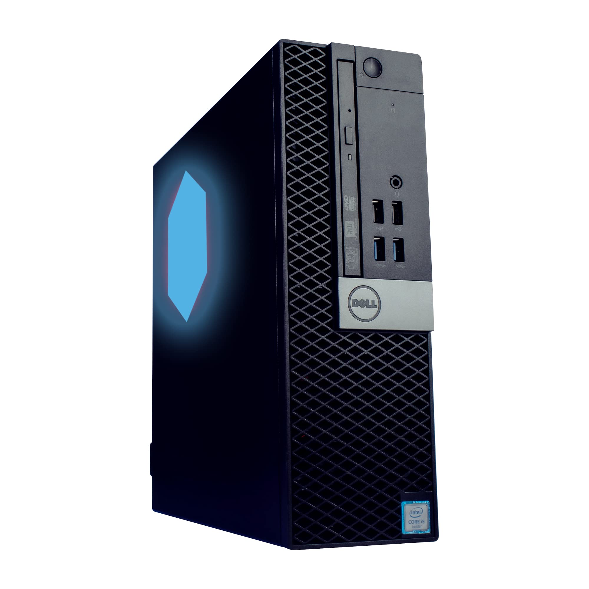 Refurbished Dell Optiplex 5050 RGB Gaming Desktop PC - Intel Core i7 Quad-Core 3.4GHz, 16GB DDR4 RAM, 500GB NVMe SSD, Windows 10 Pro - Perfect for Home Office, Business Workstation & Light Gaming (Black)