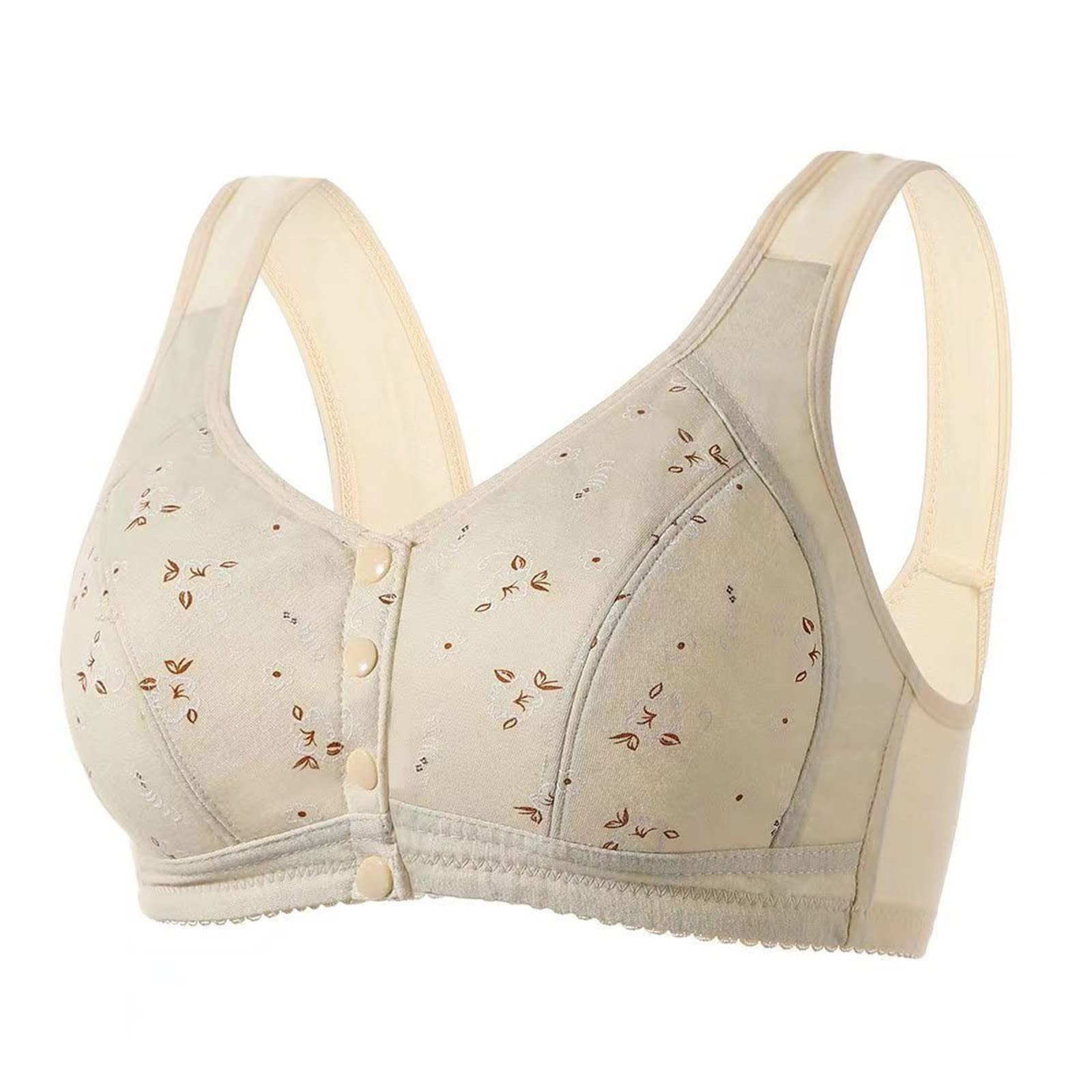 Wireless Front Close Bras for Women - Comfortable High Support Everyday Bra with Adjustable Straps - Perfect for Daily Wear, Sports, and Push Up Support