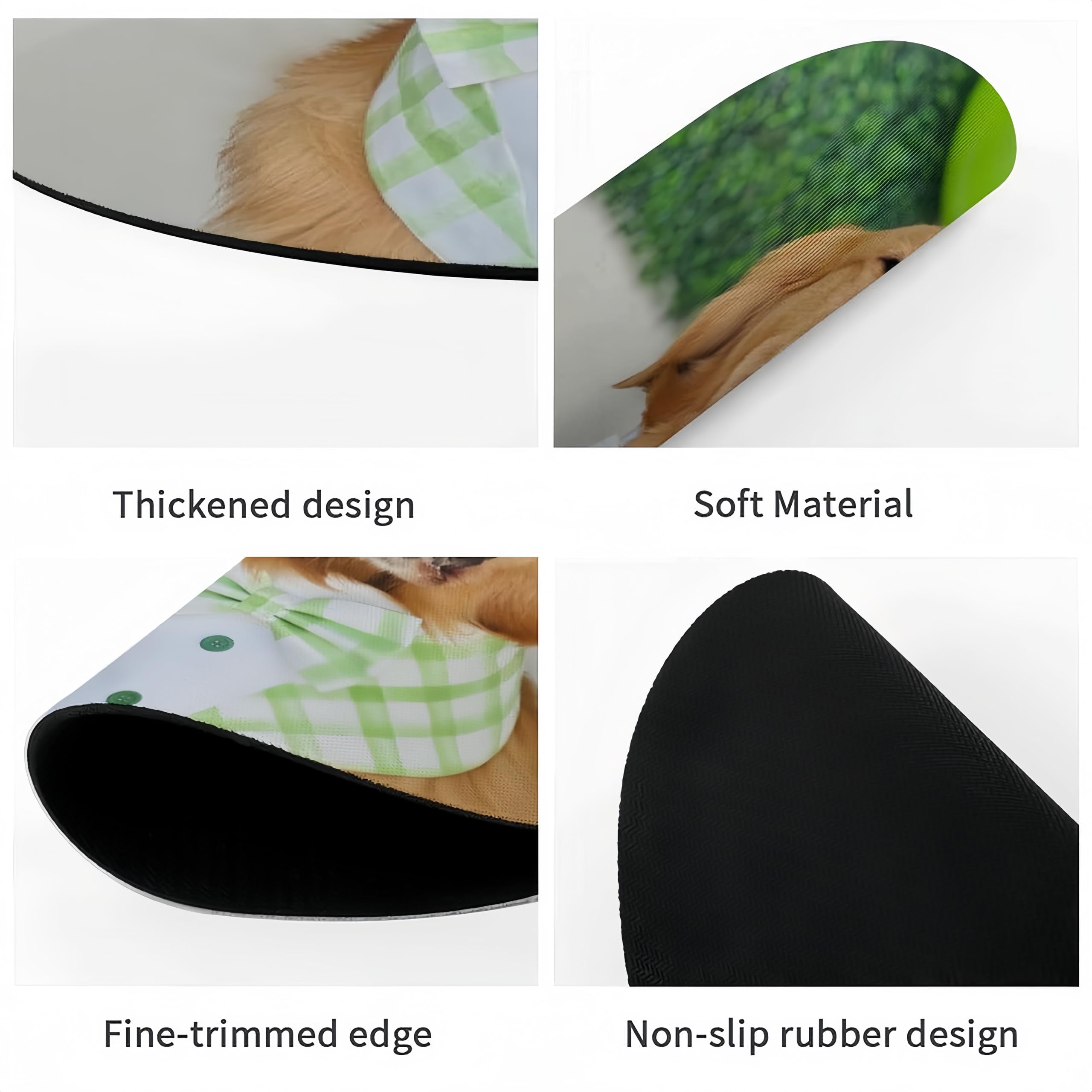 Custom Photo Mouse Pad - Personalized Text & Image Neoprene Desk Mat - 7.8×7.8 Inch Round Office & Gaming Computer Accessory - Perfect for Workstations, Home Offices & Esports Setups