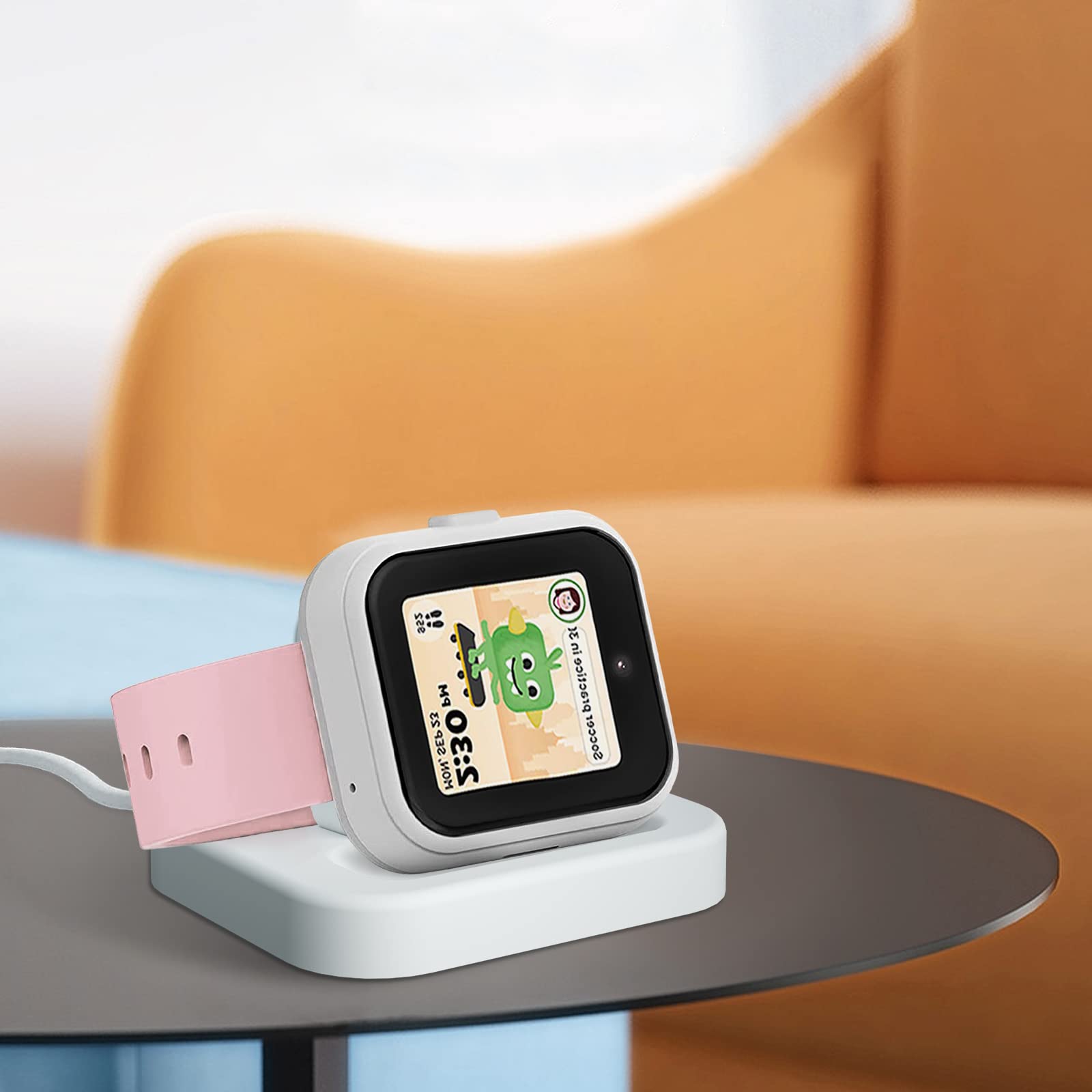 T-Mobile SyncUP Kids Watch Charger Stand Dock with 3.3ft Cable - White | Compatible Charging Station for Kids Smartwatch | Perfect for Home, School & Travel Use