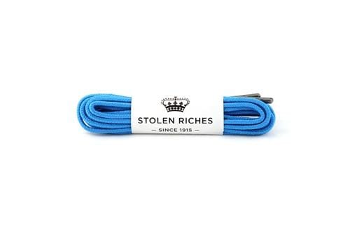 Dickie Blue Boot Shoelaces 72 Inch (183cm) - Heavy Duty Round Shoestrings for Work Boots, Hiking Boots & Military Boots - Durable & Long Lasting Replacement Laces