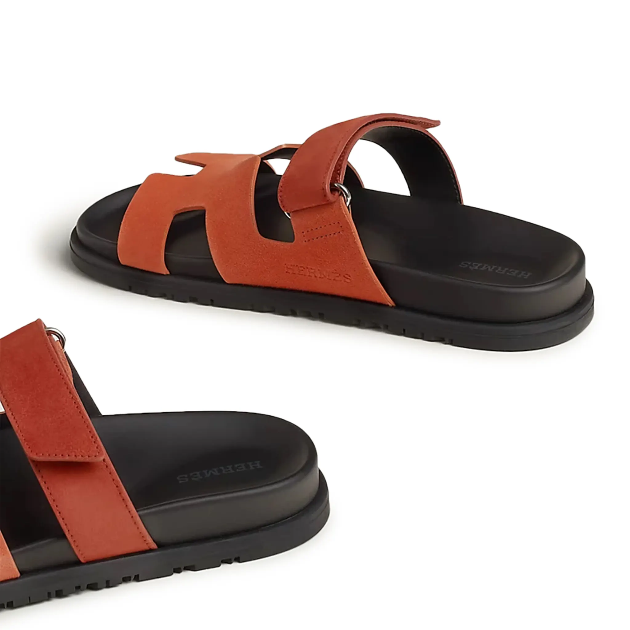 Hermès Paris Chypre Calfskin Brown Sandals for Women - Luxury Leather Summer Slides - Perfect for Beach, Vacation & Casual Outings