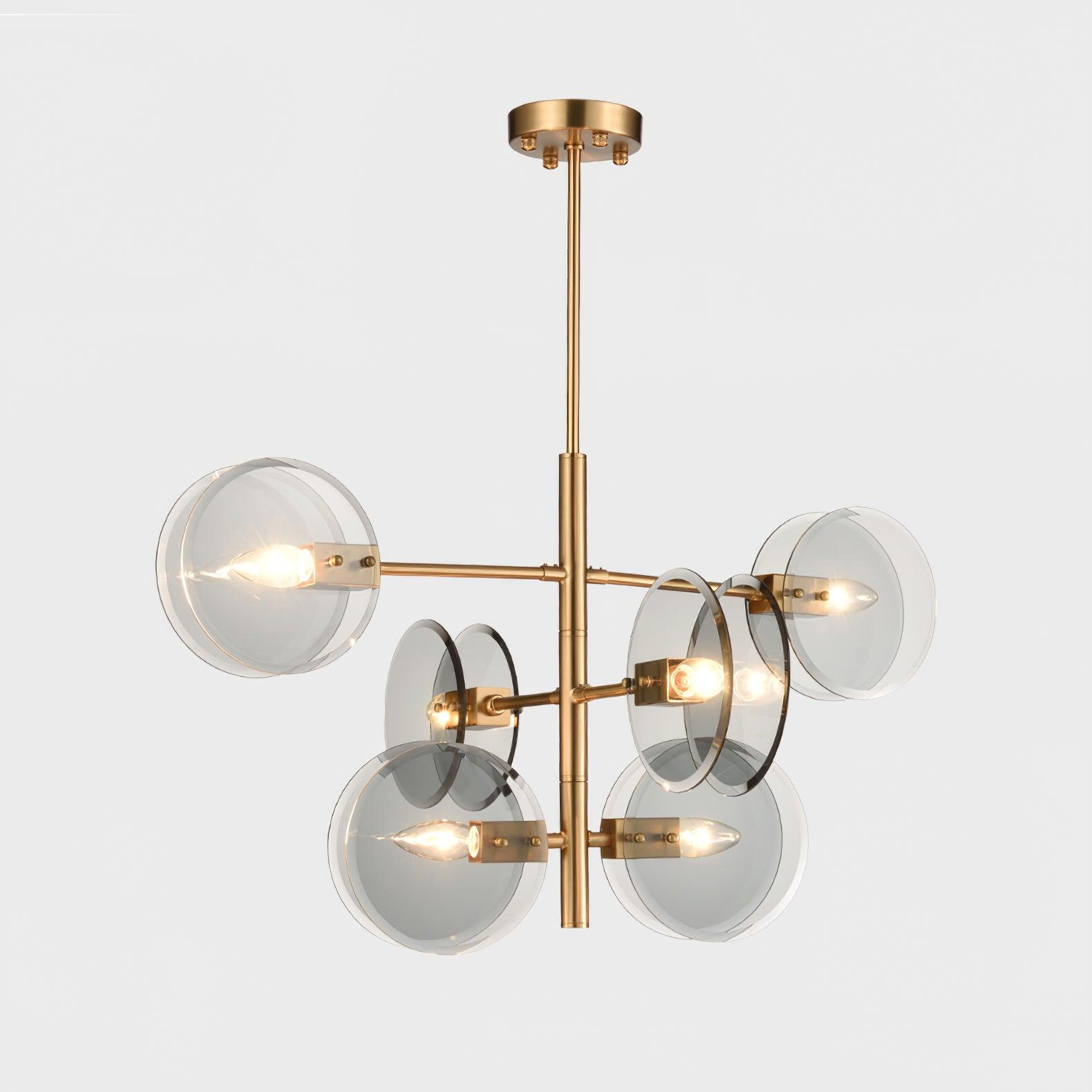 Arteriors Norwich Chandelier - Modern Crystal Ceiling Light Fixture for Dining Room, Living Room, Bedroom & Foyer | Elegant Lighting for Home Decor & Interior Design
