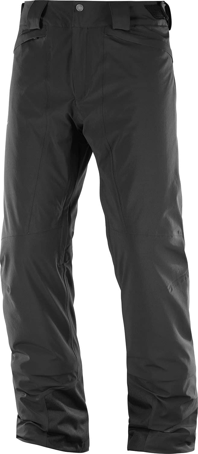 Salomon Men's Ice Mania Winter Snow Pants - Waterproof, Insulated Ski Pants for Men - Perfect for Skiing, Snowboarding & Cold Weather Activities