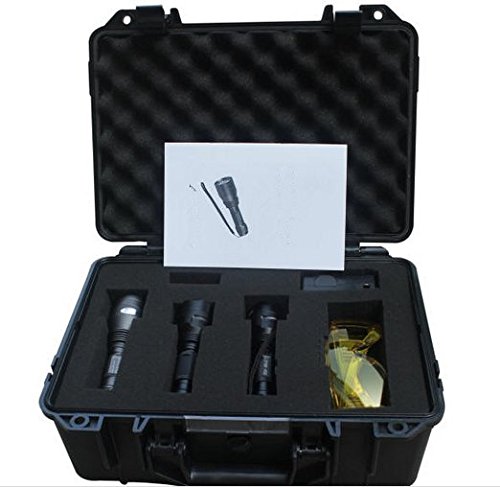 GOWE Portable LED Forensic Light Source Kit - Full Spectrum Multi-LED Crime Scene Investigation Tool for Fingerprint Detection, Blood Stain Analysis & UV Inspection | Ideal for Law Enforcement, CSI Teams & Forensic Labs