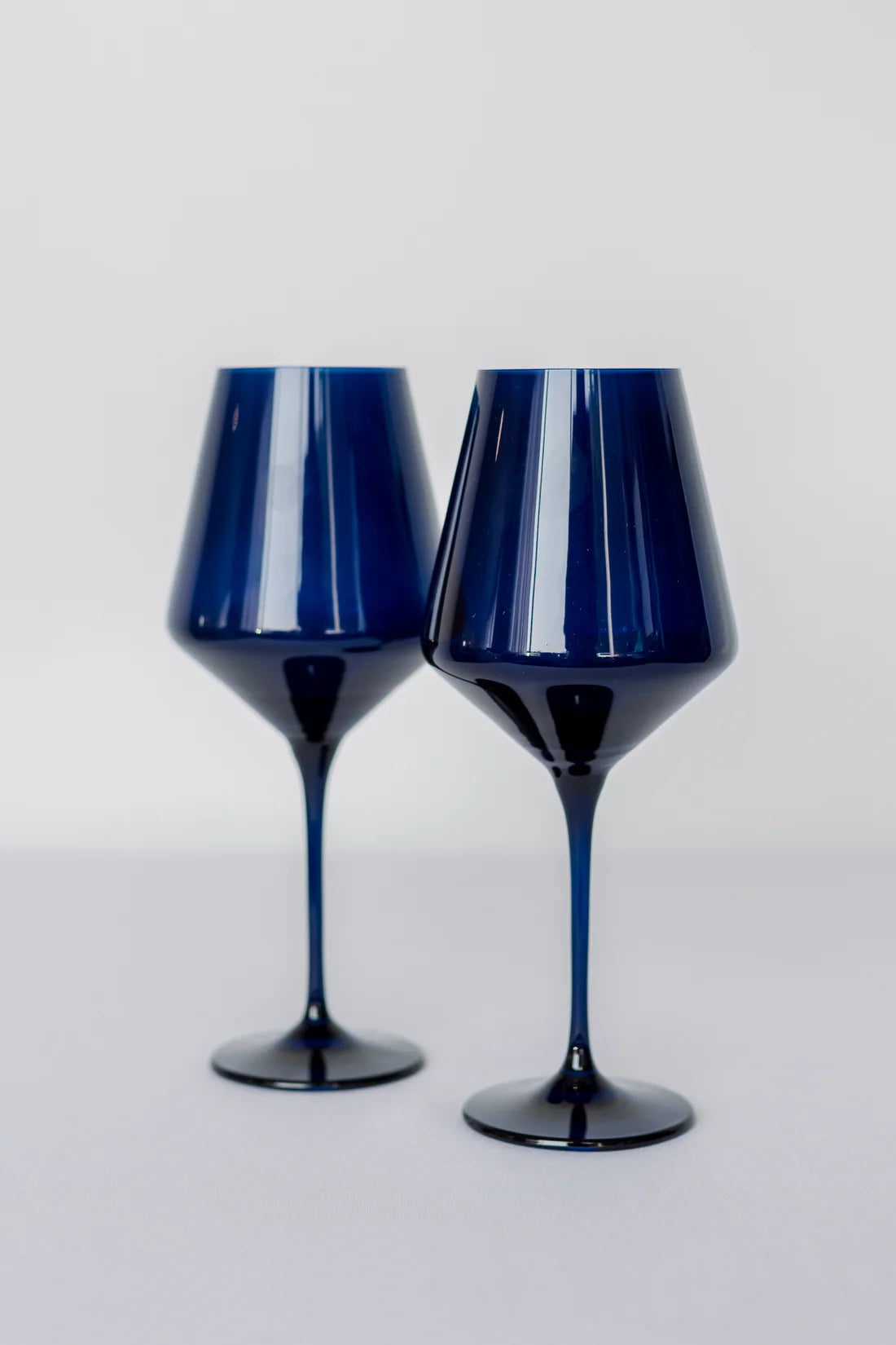Elegant Estelle Colored Glass Wine Glasses Set of 2 - Perfect for Dinner Parties, Romantic Dates & Home Entertaining