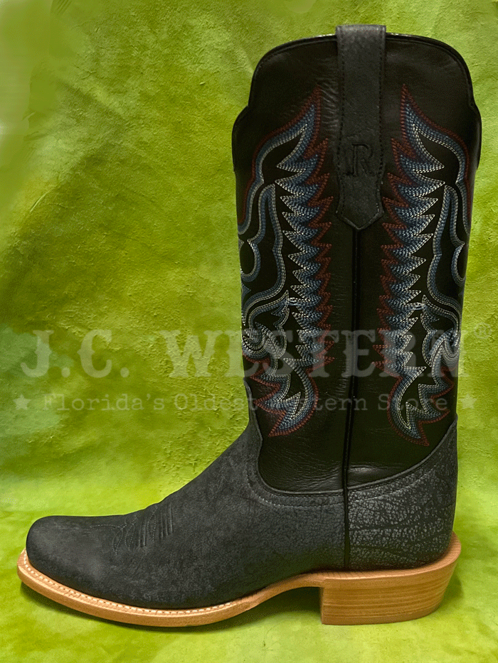 R.Watson RW7103 Men's Cape Buffalo Western Boots in Midnight Blue - Durable & Stylish Cowboy Boots for Riding, Work & Outdoor Adventures