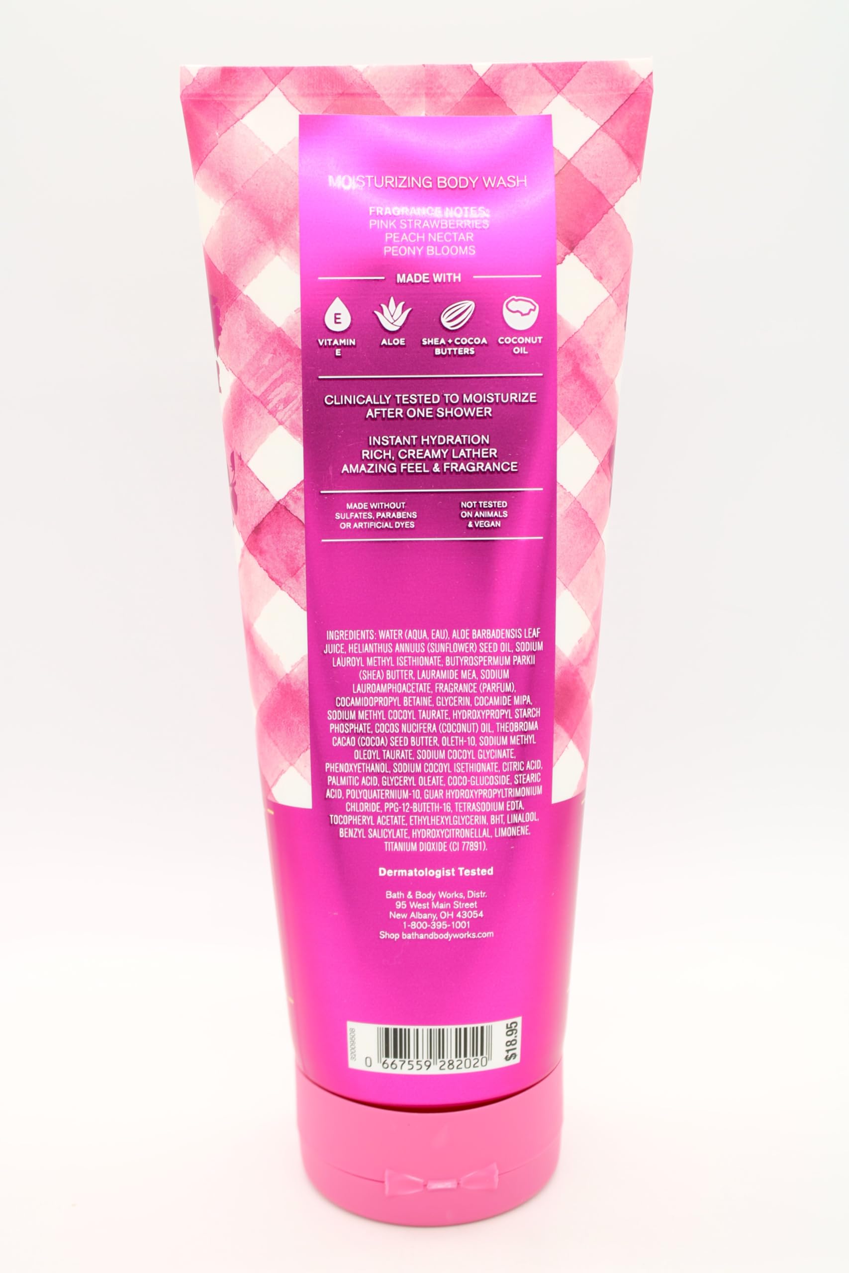 Gingham Gorgeous Moisturizing Body Wash - 10 fl oz | Bath & Body Works | Hydrating Shower Gel for Soft Skin - Perfect for Daily Use & Relaxing Bath Time